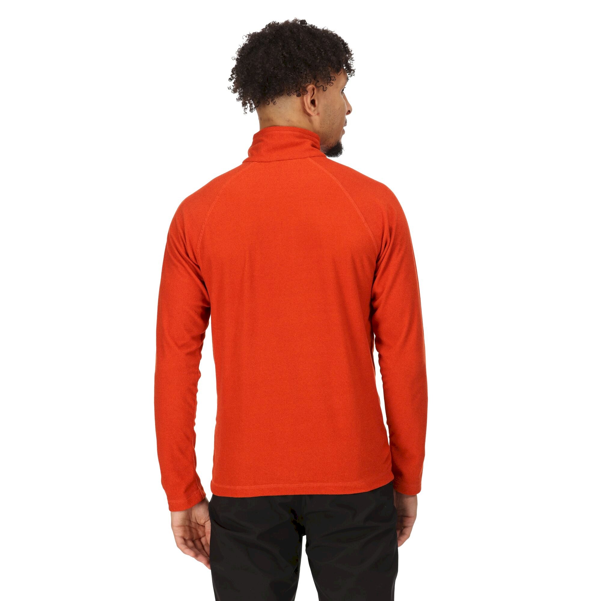Men's Montes Lightweight Half Zip Fleece | Rusty Orange Burnt Tikka