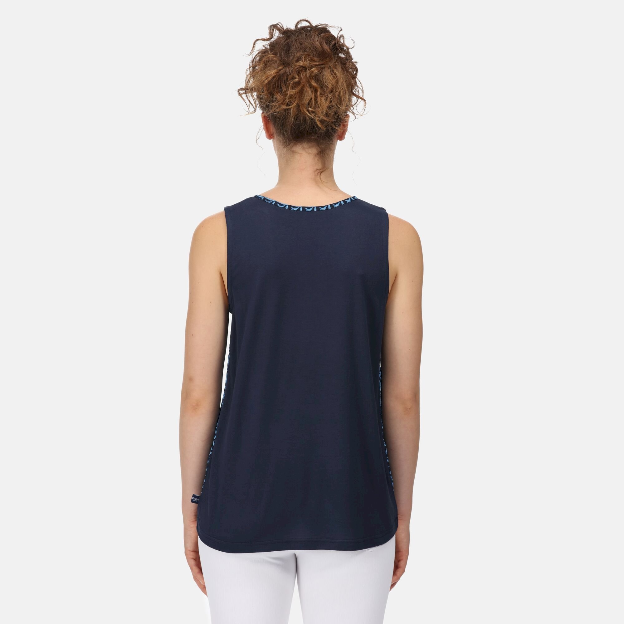 Women's Janessa V-Neck Top | Navy Tile