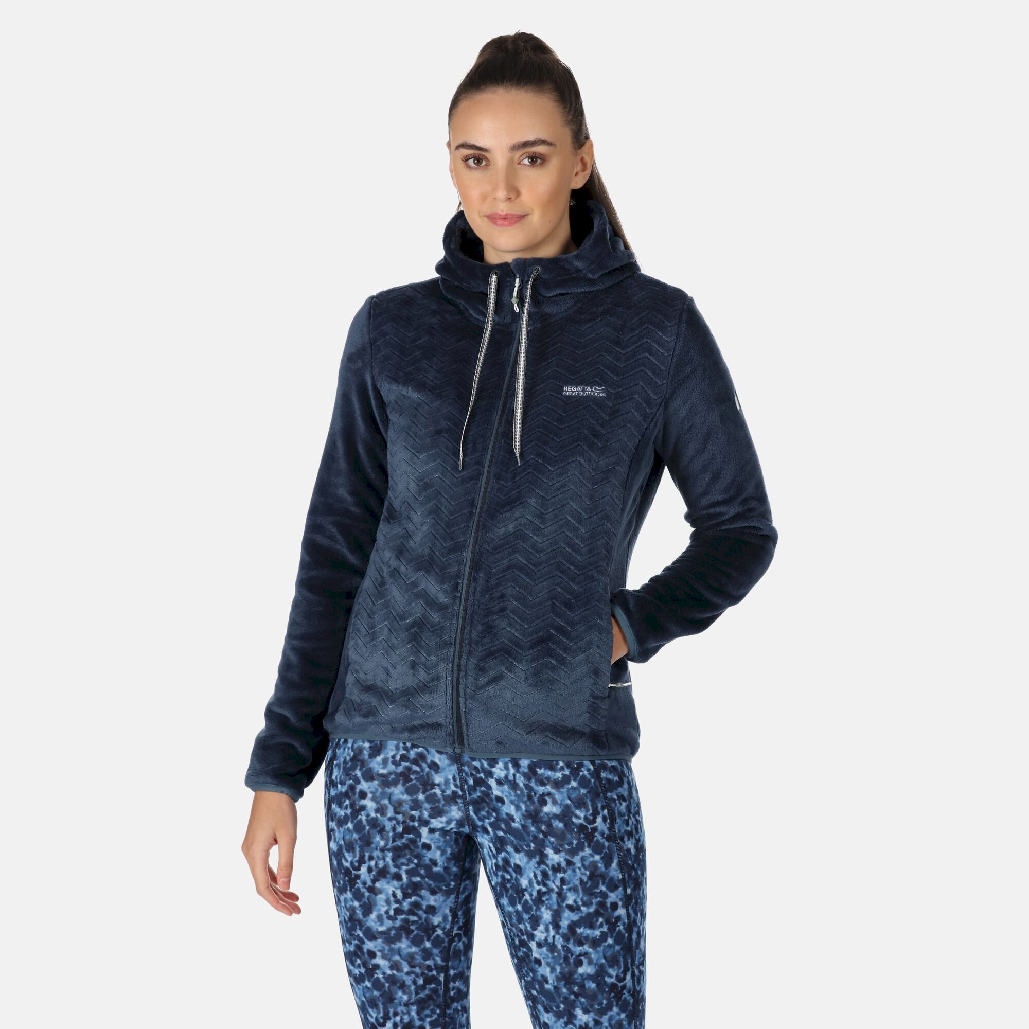 Women's Julissa II Fluffy Full Zip | Dark Denim
