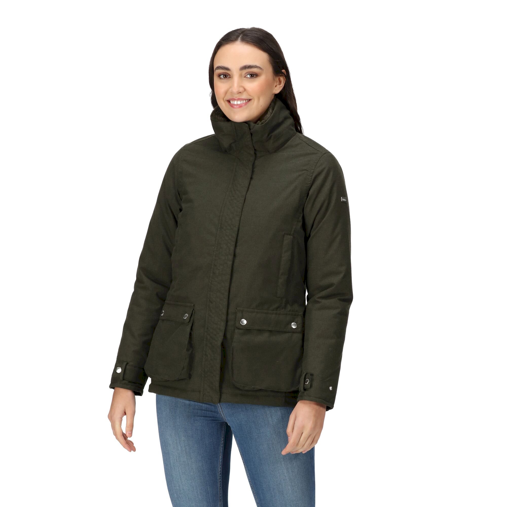Women's Leighton Waterproof Jacket | Dark Khaki