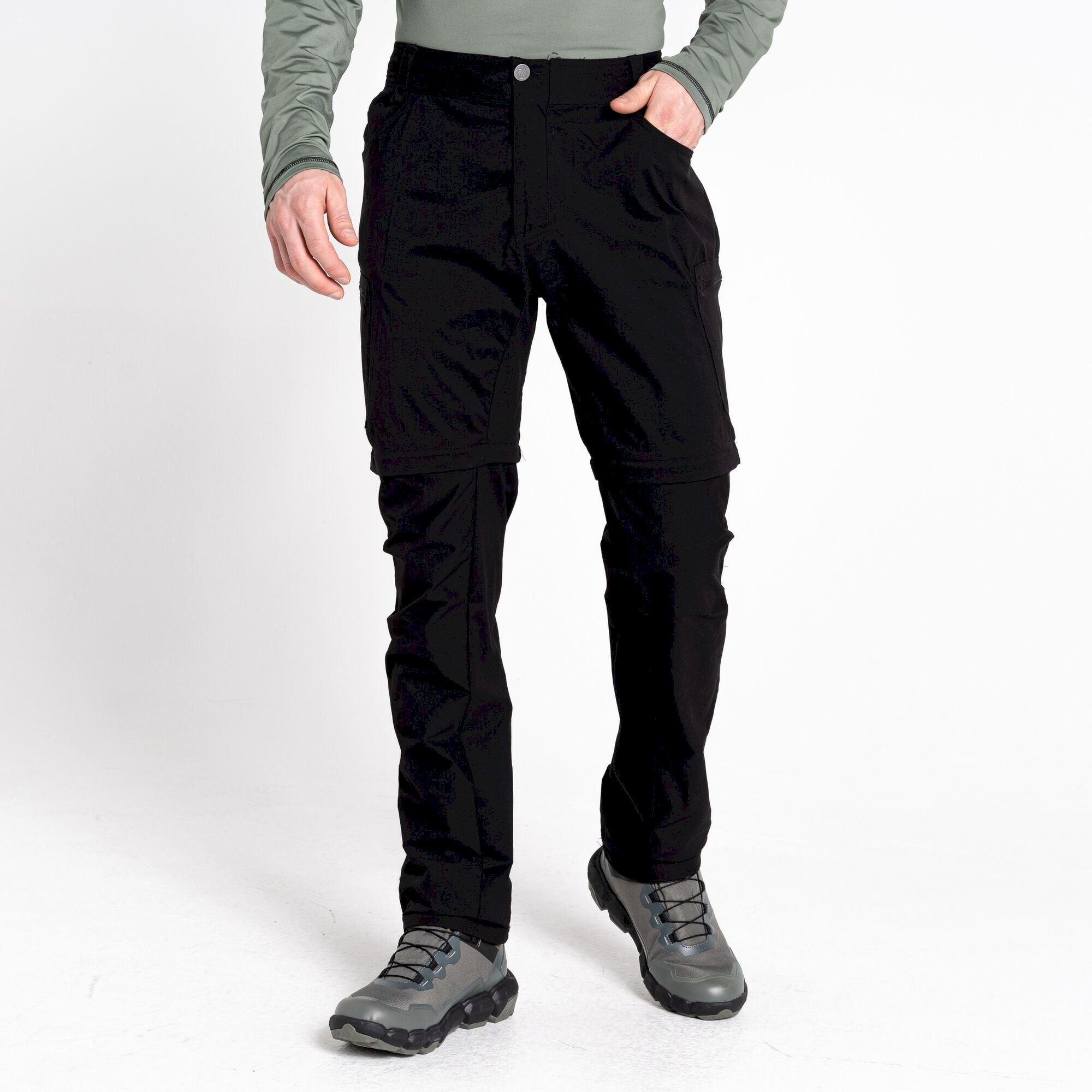 Dare 2b - Men's Tuned In II Multi Pocket Zip Off Walking Trousers | Black