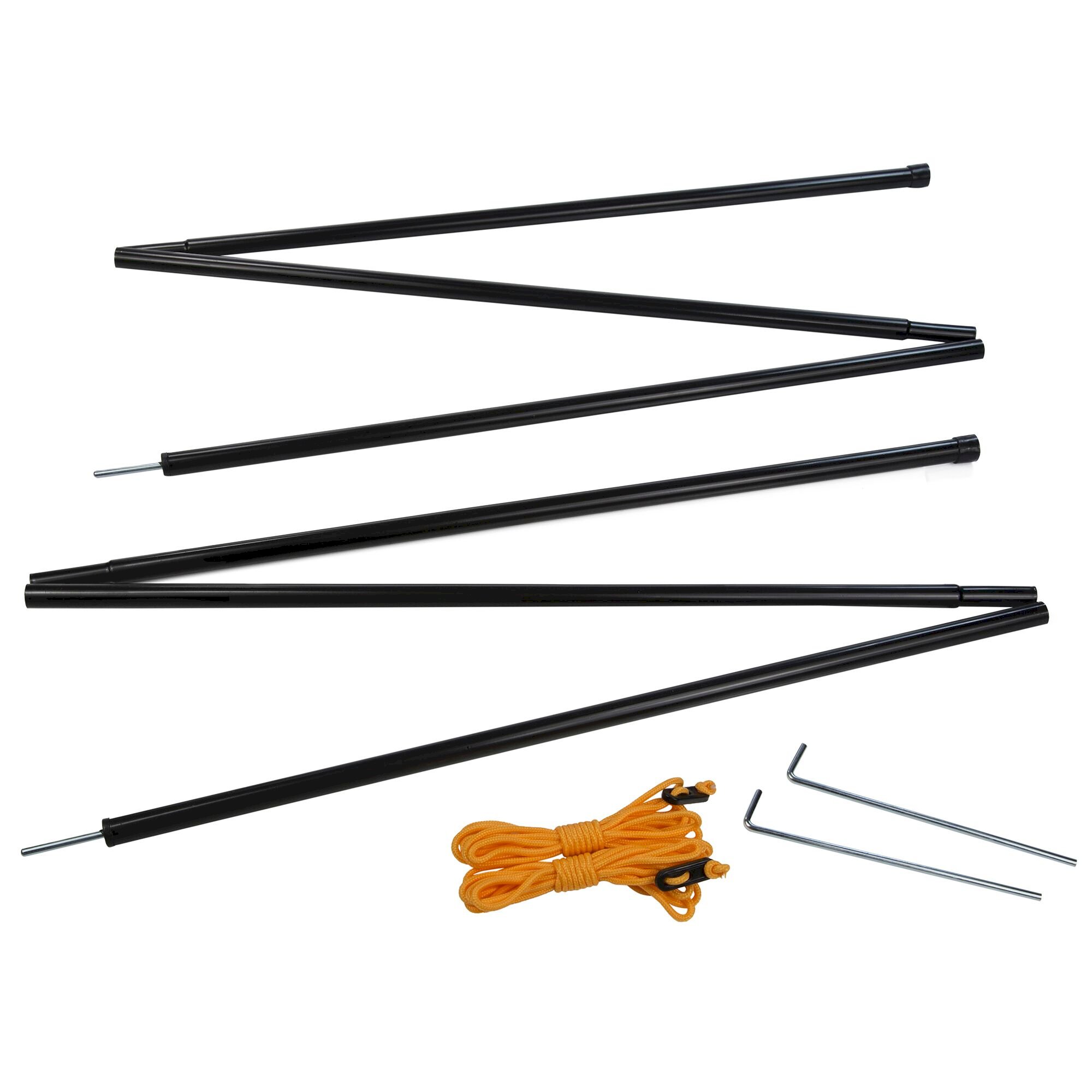 Canopy Steel Pole Set | Black