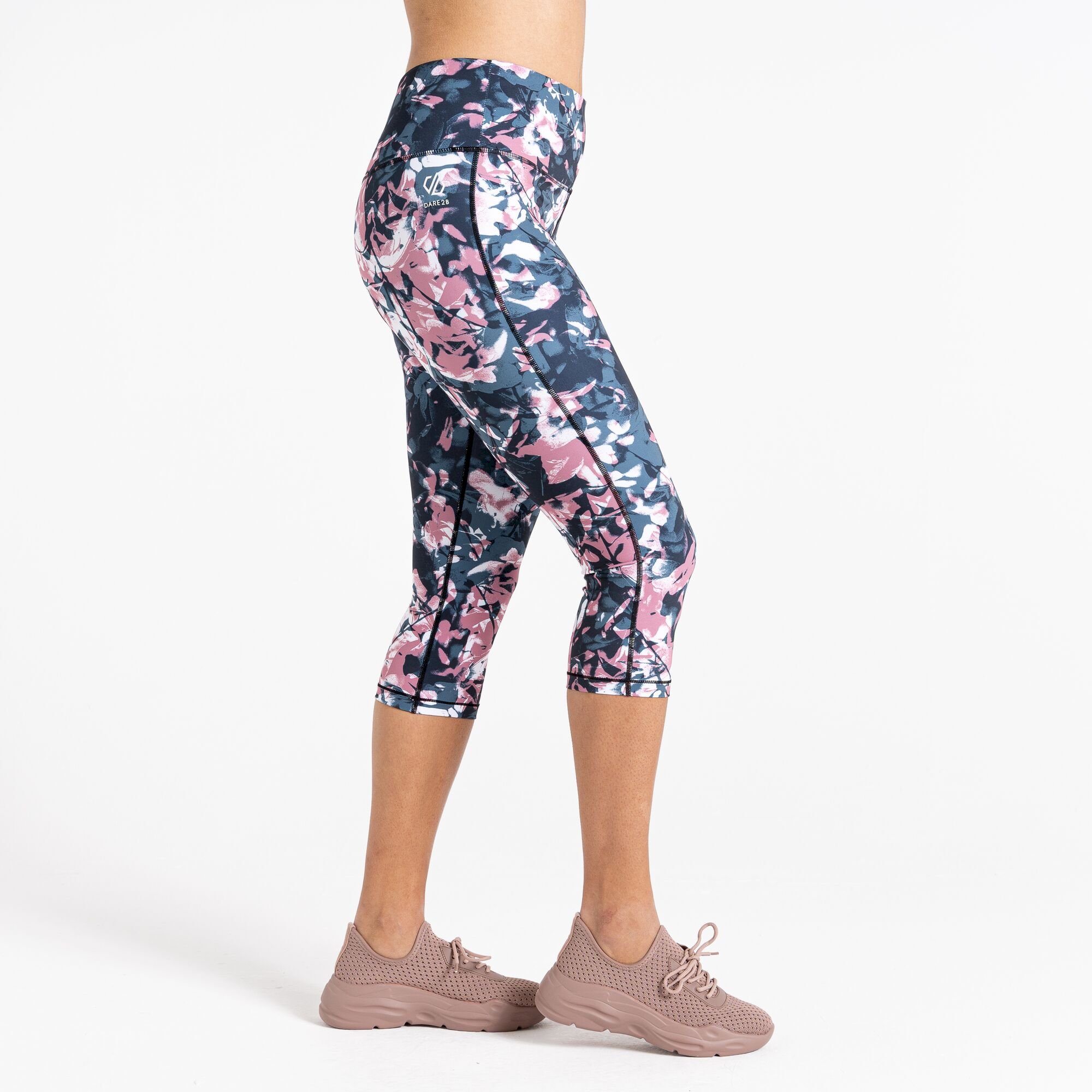 Dare 2b - Women's Influential 3/4 Recycled Leggings | Mesa Rose Floral Print