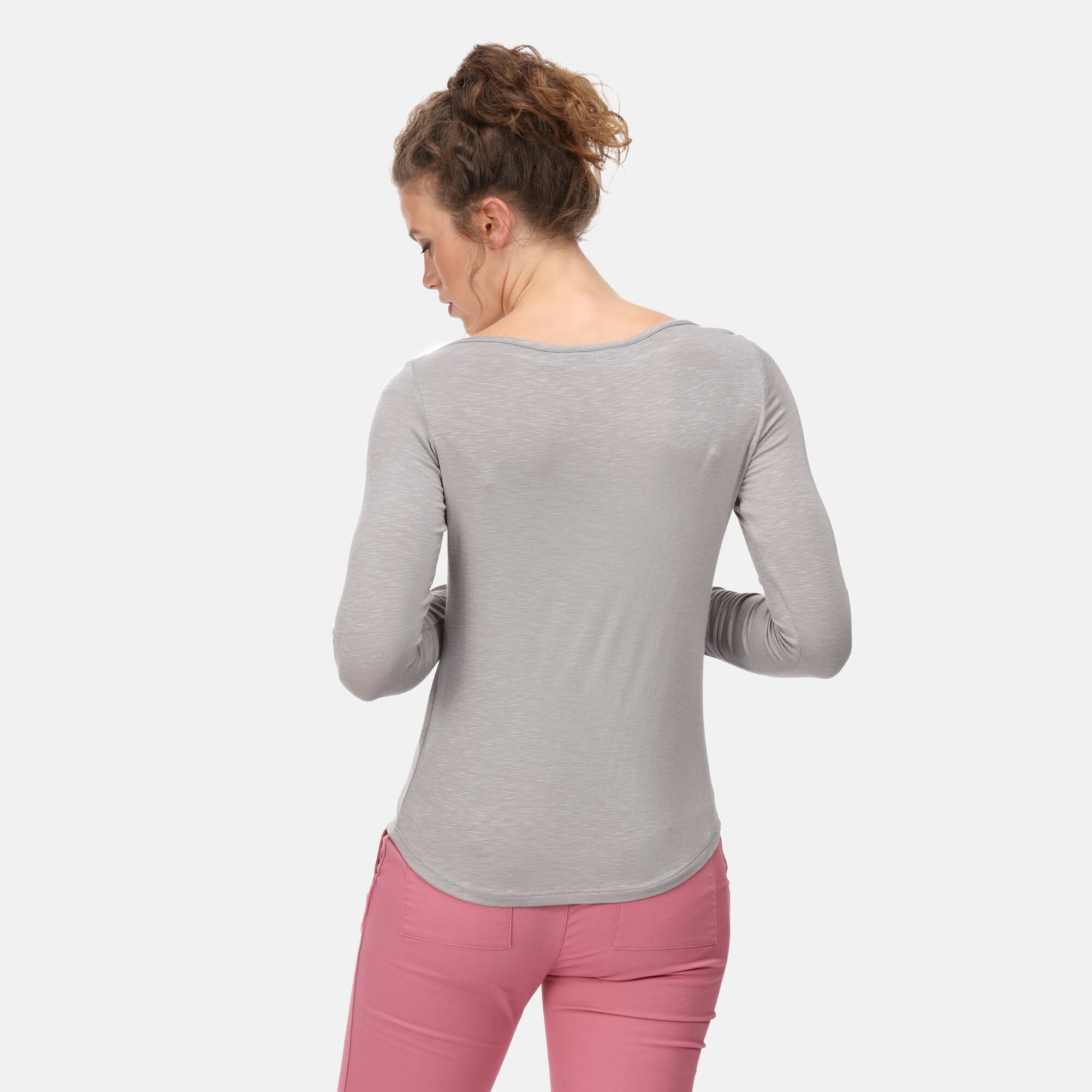 Women's Lakeisha Boat Neck Long Sleeve Top | Mineral Grey