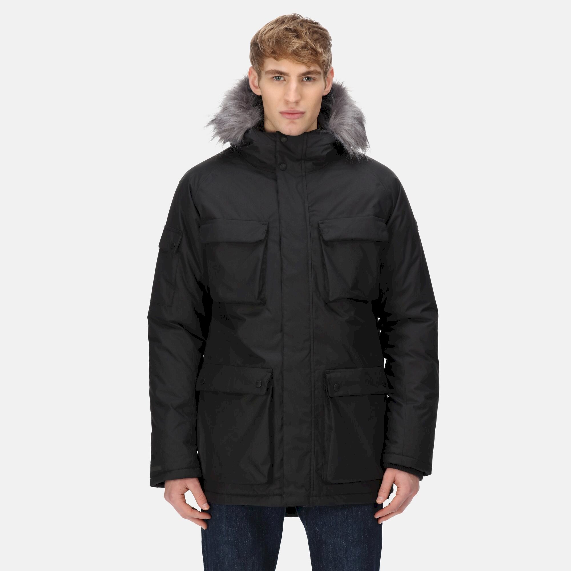 Men's Aziel Waterproof Heated Parka Jacket | Black