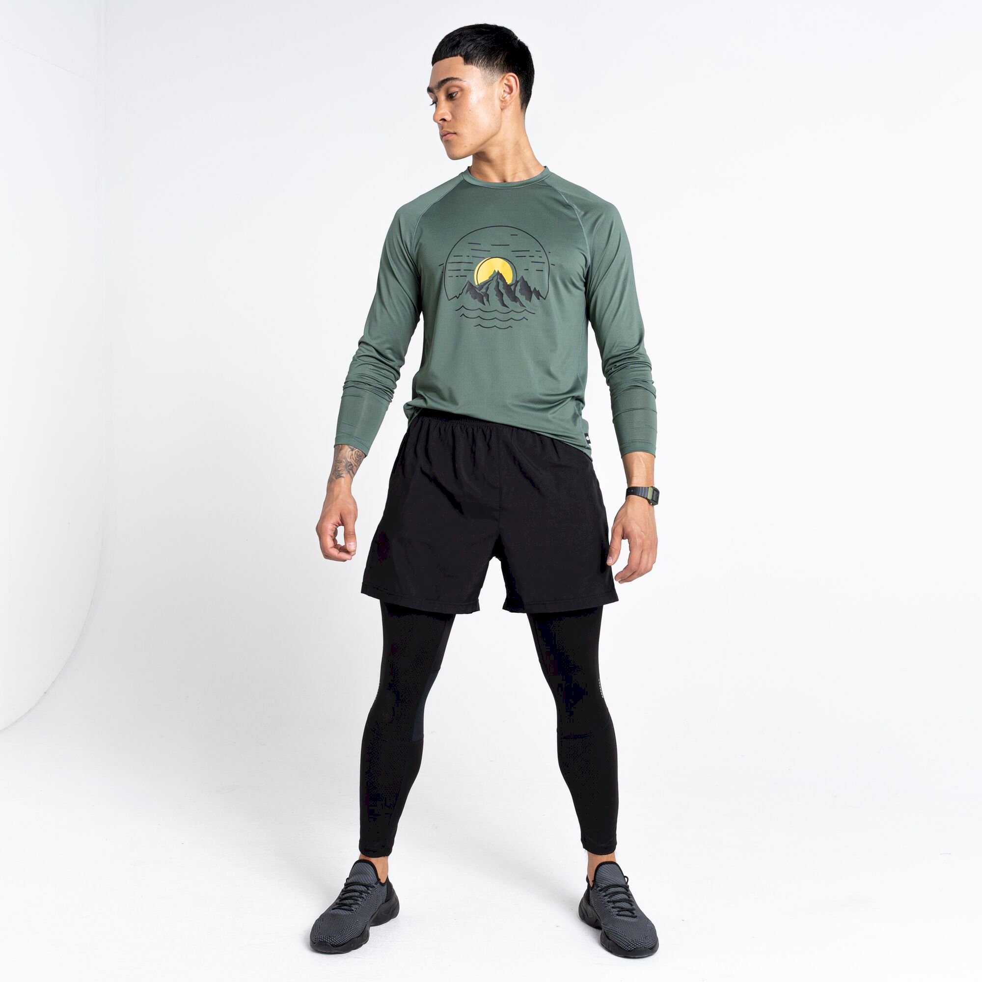 Dare 2b - Men's Abaccus II Reflective Fitness Tights | Black