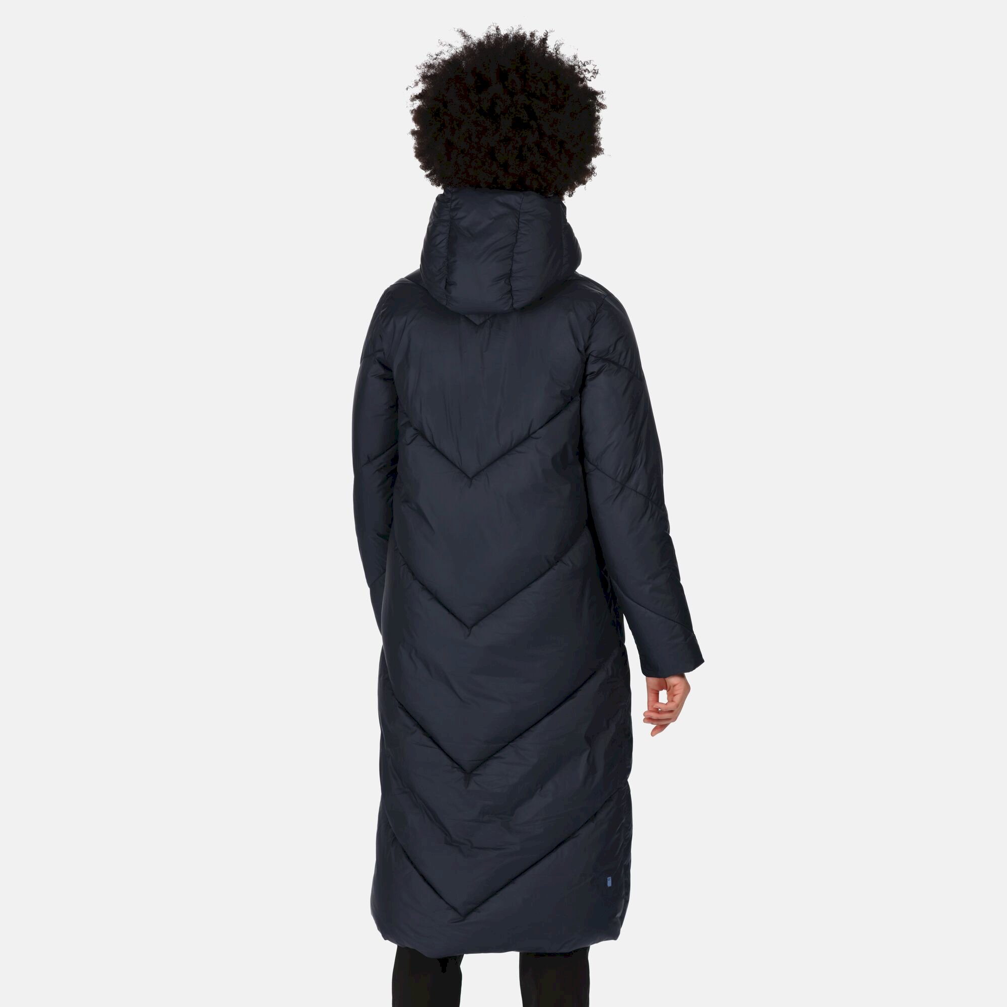 Women's Longley Longline Quilted Jacket | Navy