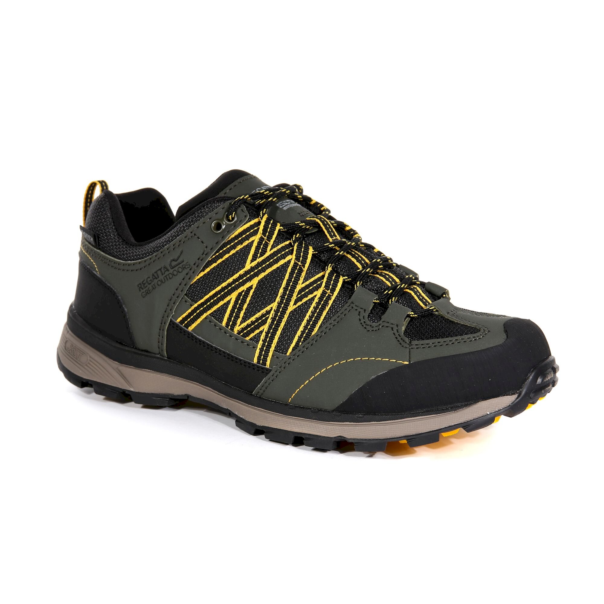 Men's Samaris II Waterproof Low Walking Shoes | Dark Khaki Gold