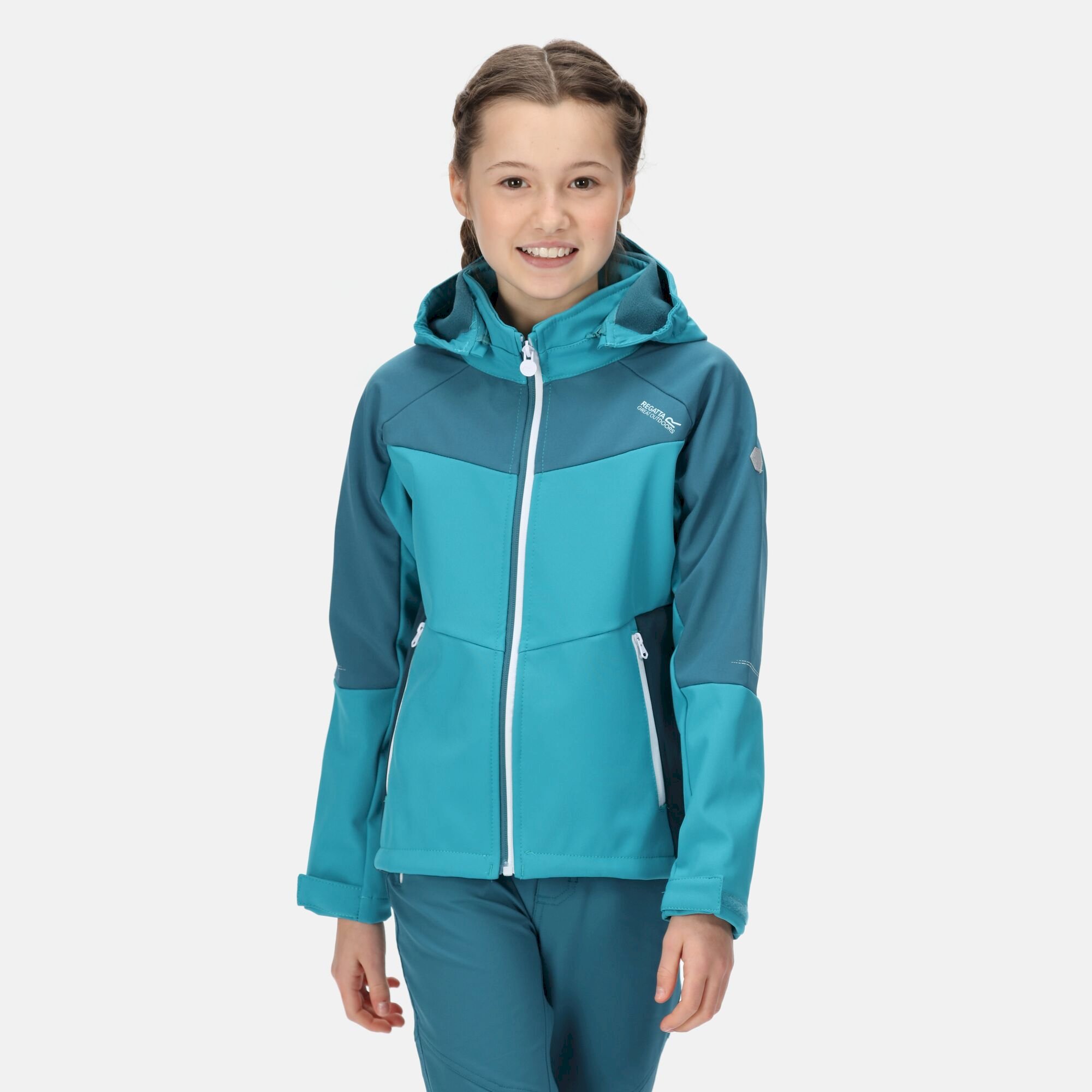 Kids Eastcott II Softshell Jacket | Pagoda Blue Dragonfly