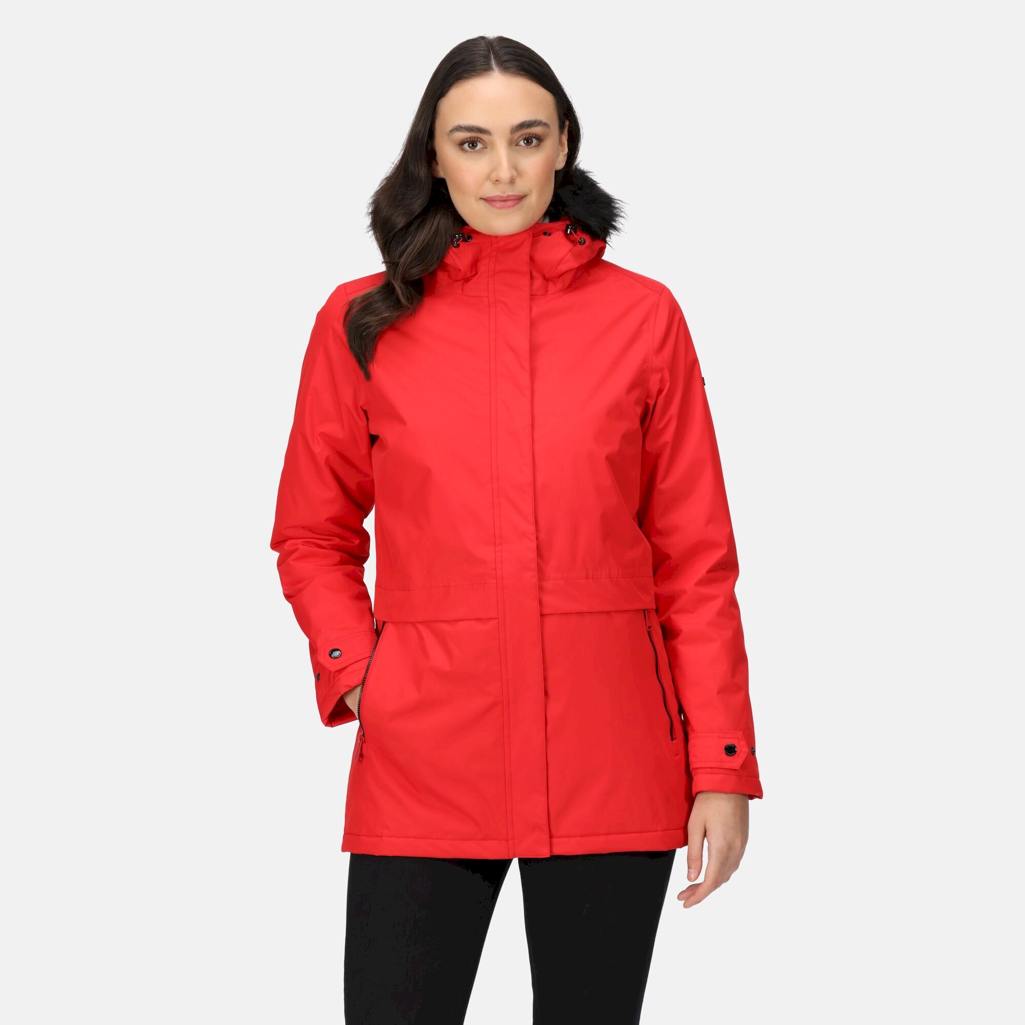 Women's Myla II Fur Trim Parka Jacket | Code Red