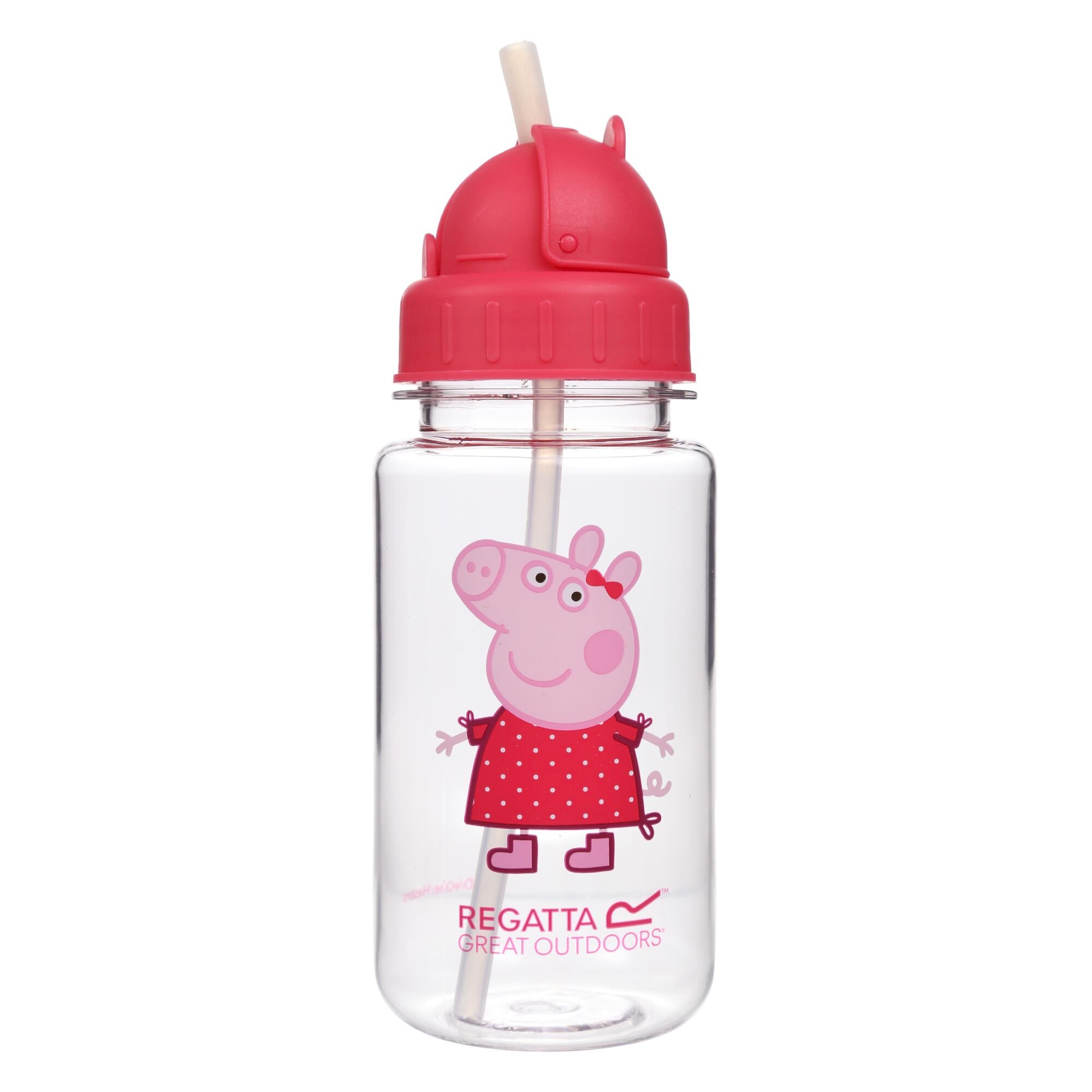 Peppa Pig 0.35L Tritan Straw Bottle | Bright Blush