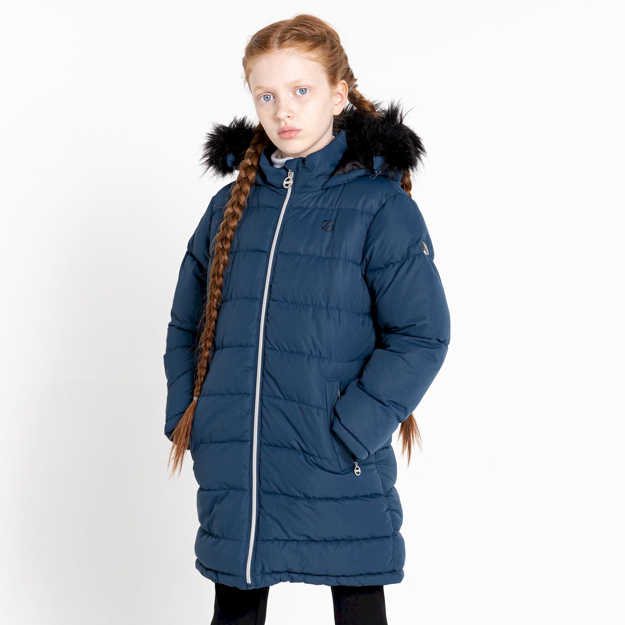 Dare 2b - Girls' Striking II Waterproof Jacket | Moonlight Navy
