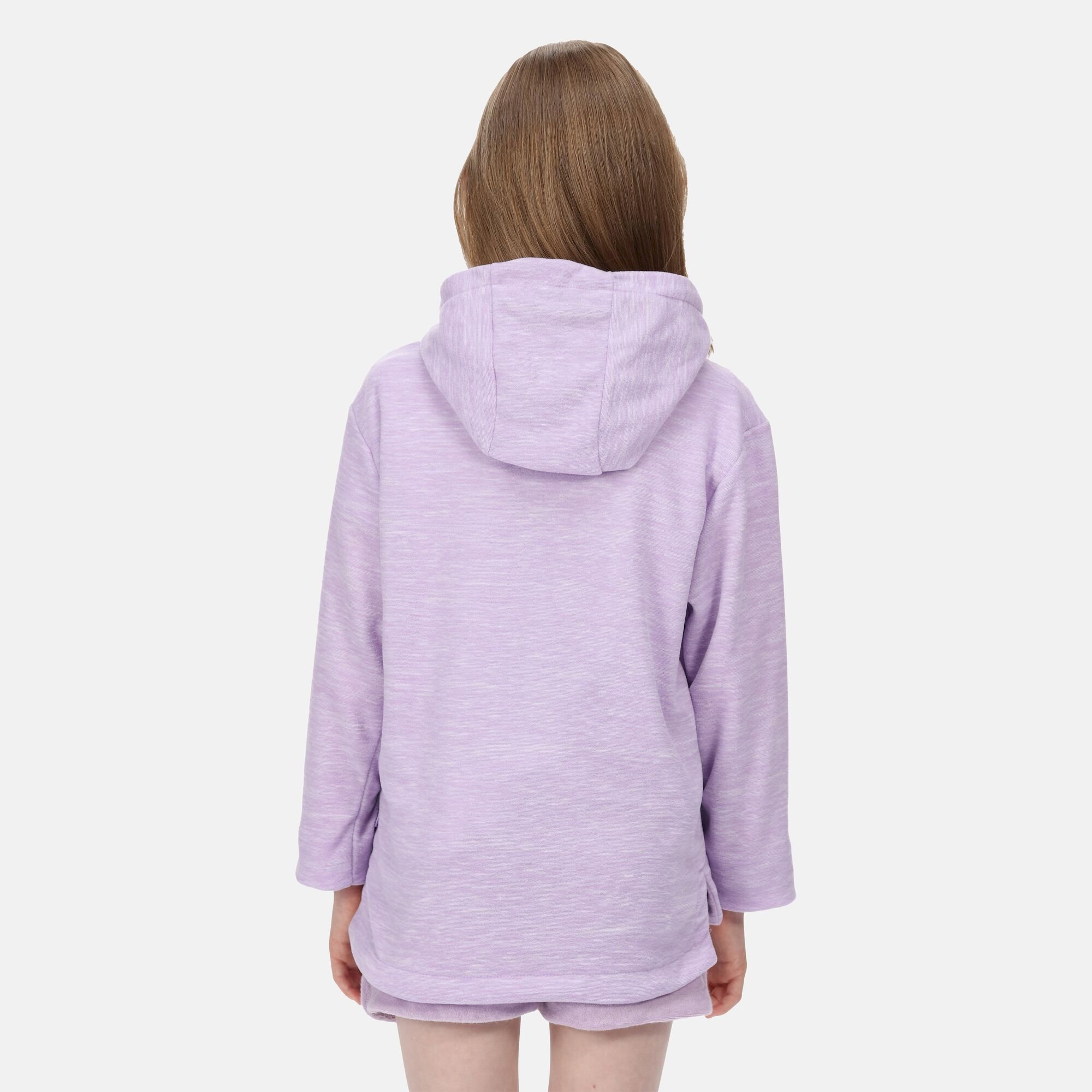 Kids' Kalina Hooded Fleece | Pastel Lilac Marl