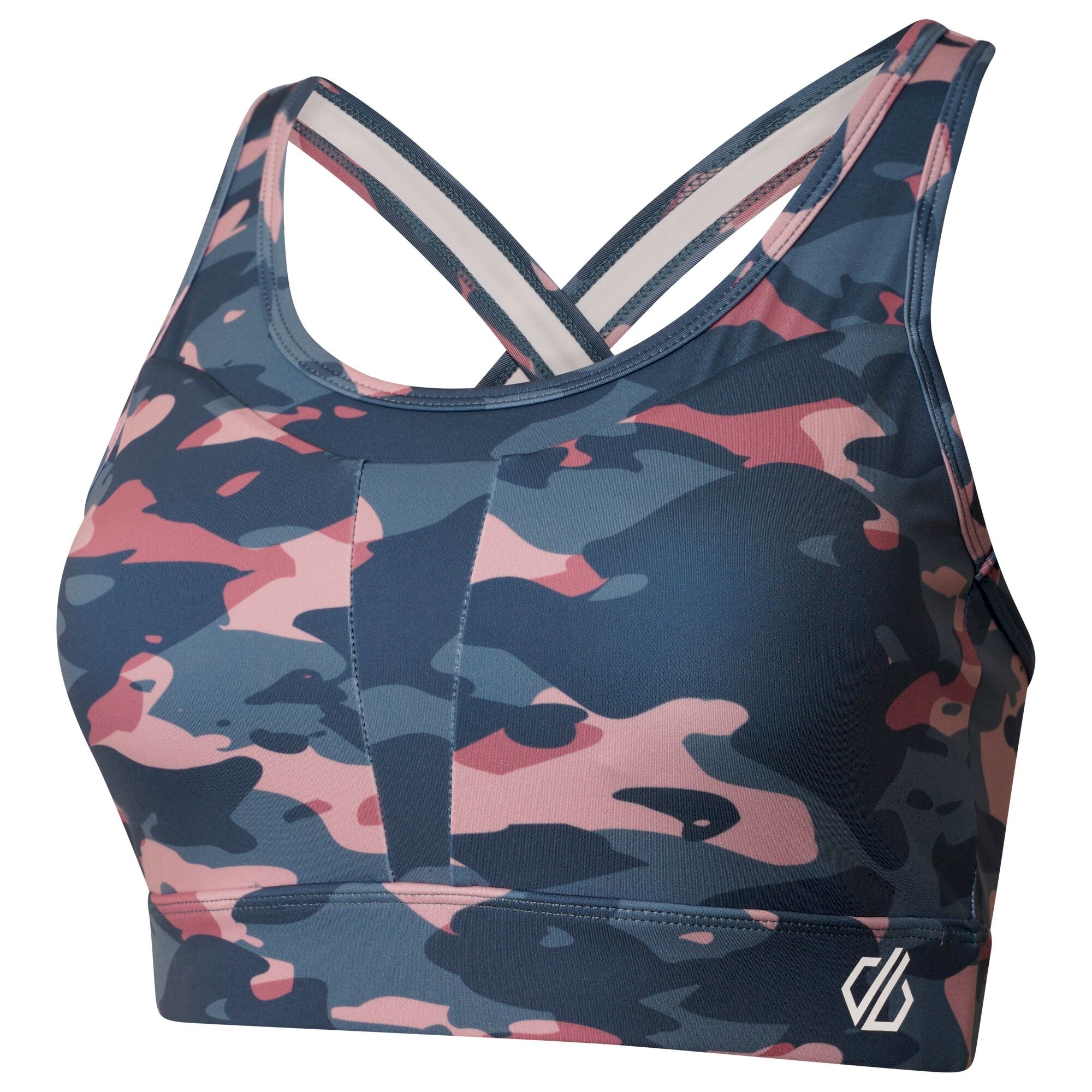 Dare 2b - Women's Mantra Recycled Sports Bra | Powder Pink Camo