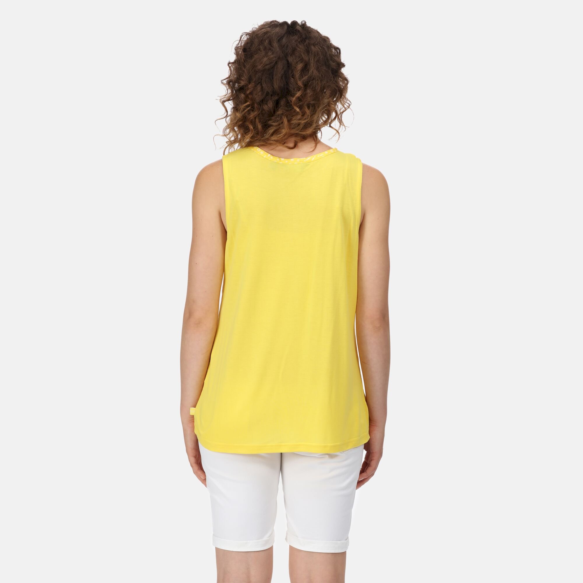Women's Janessa V-Neck Top | Maize Yellow Ditsy