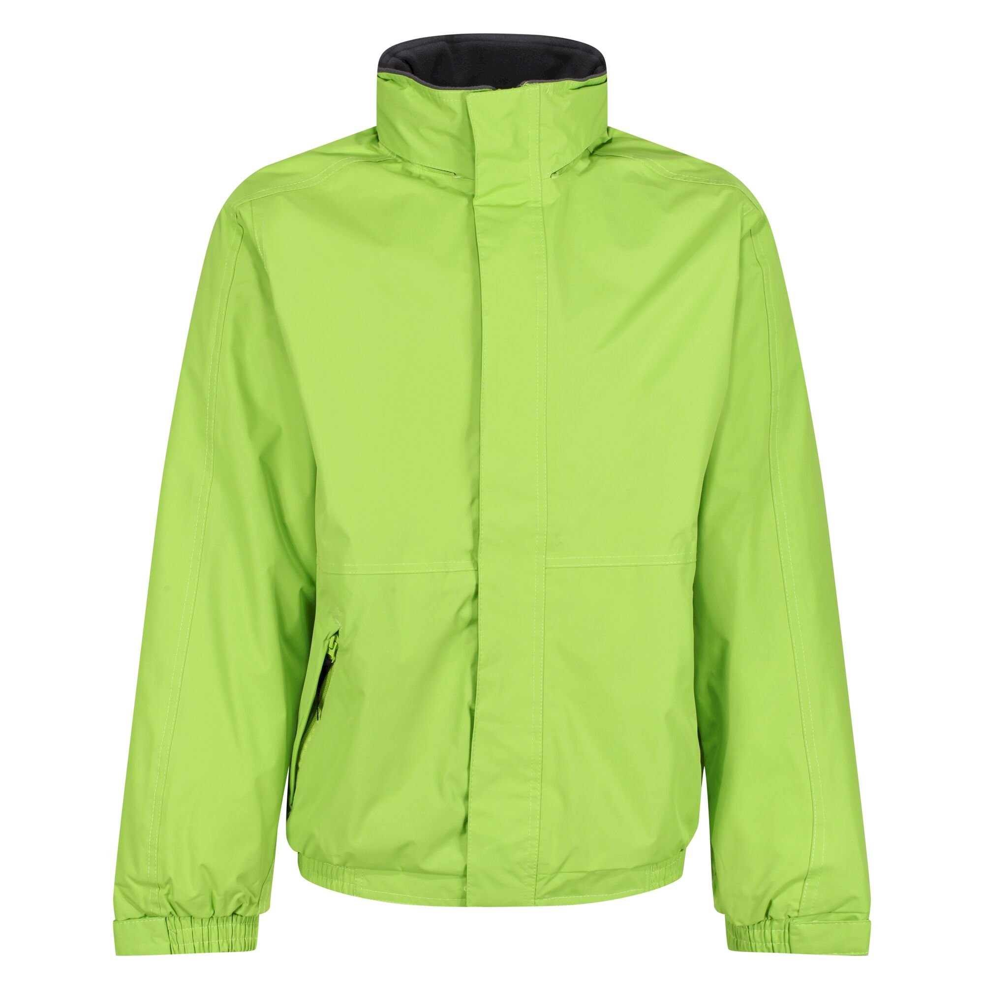 Men's Dover Fleece Lined Waterproof Insulated Bomber Jacket | Key Lime Seal Grey