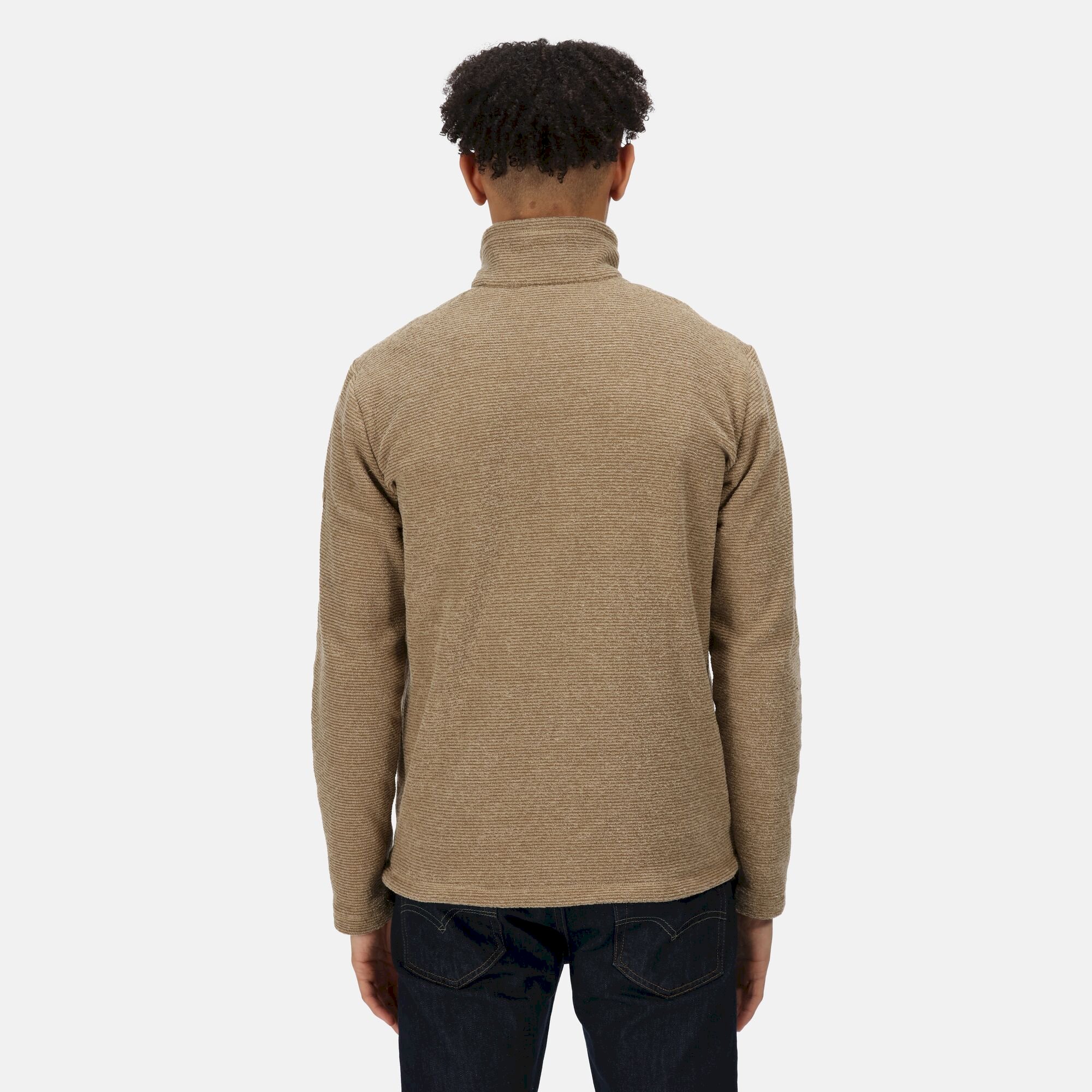 Men's Eildon Full Zip Fleece | Gold Sand Linear