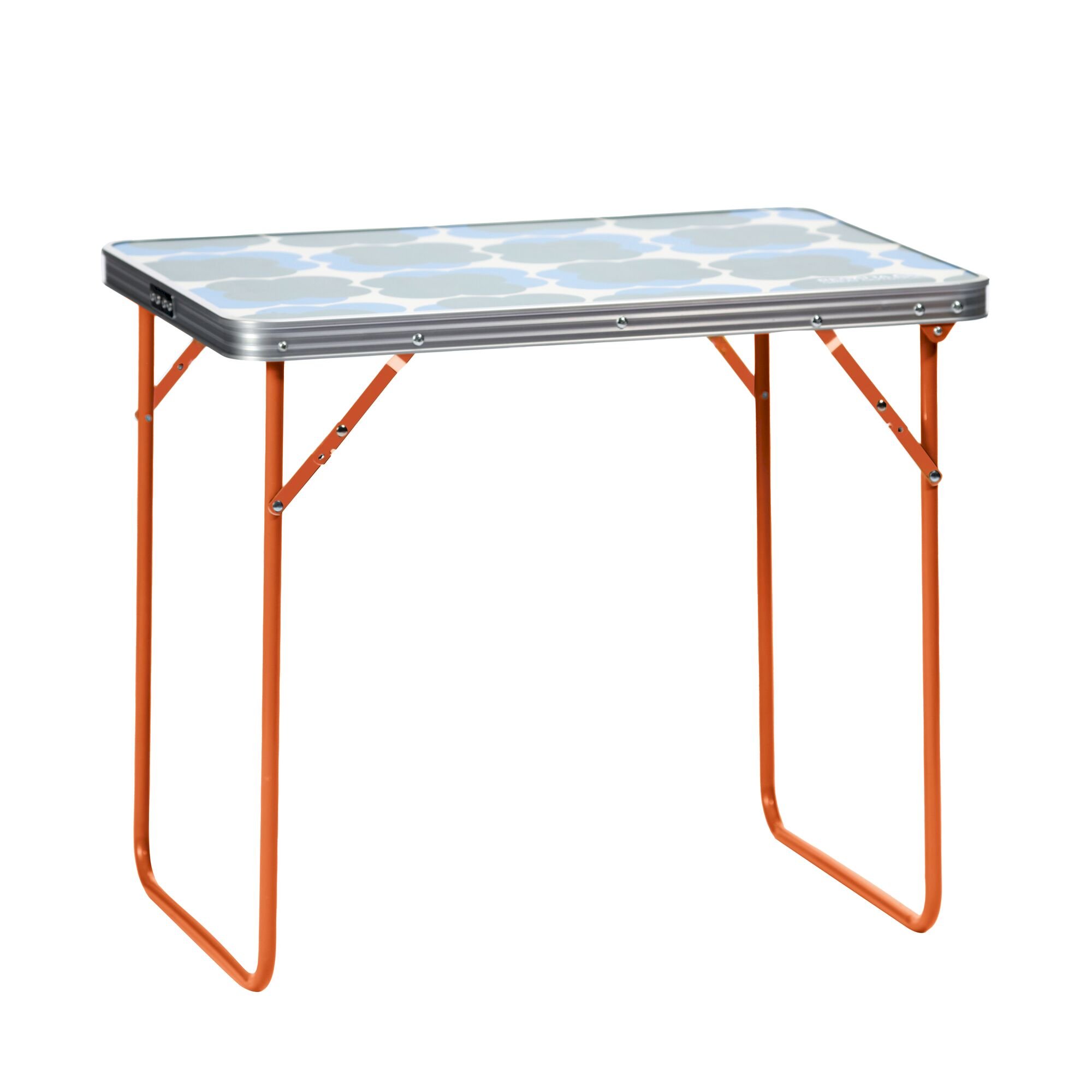 Orla Kiely Lightweight Floral Print Foldaway Table | Shadow Flower Blue