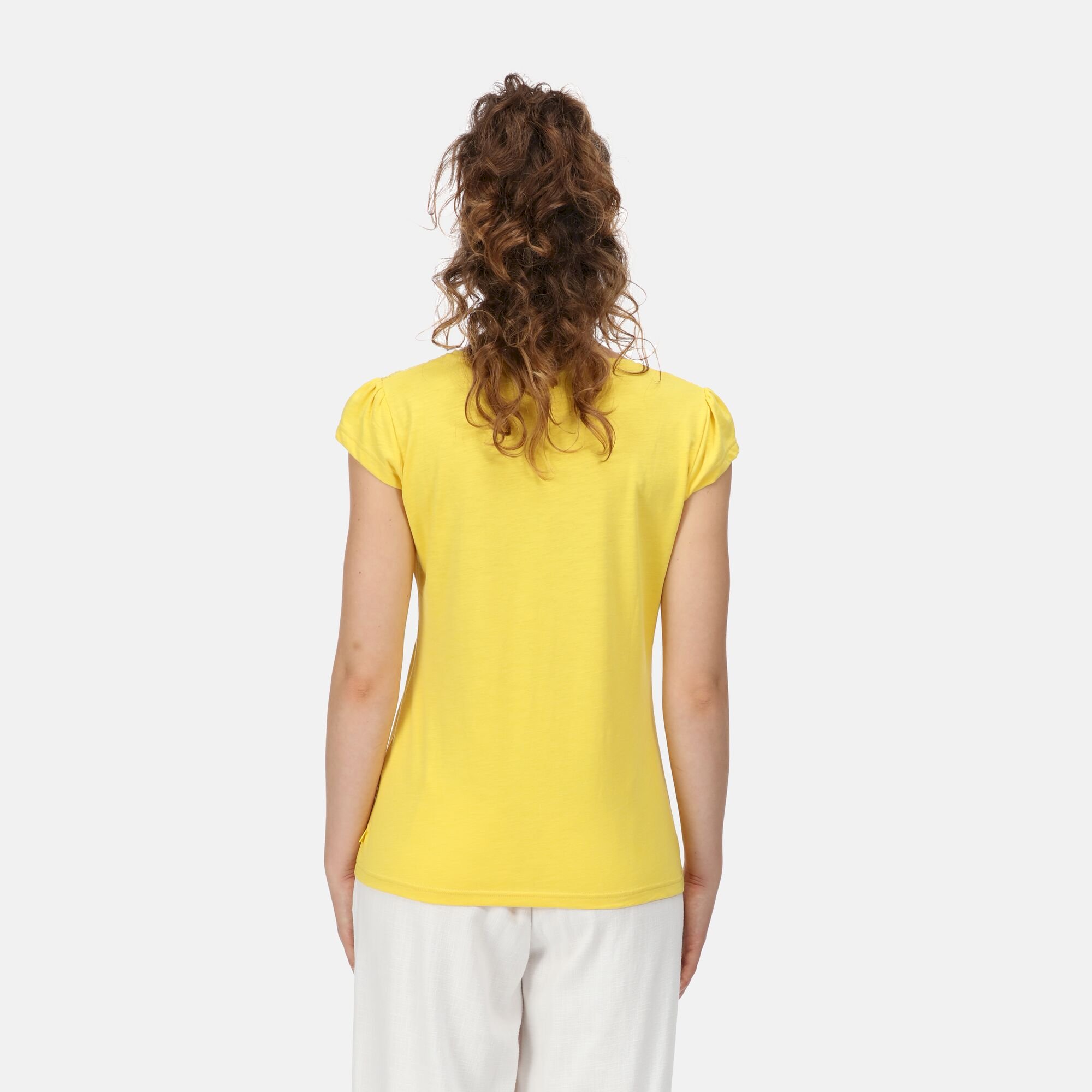 Women's Francine V-Neck T-Shirt | Maize Yellow