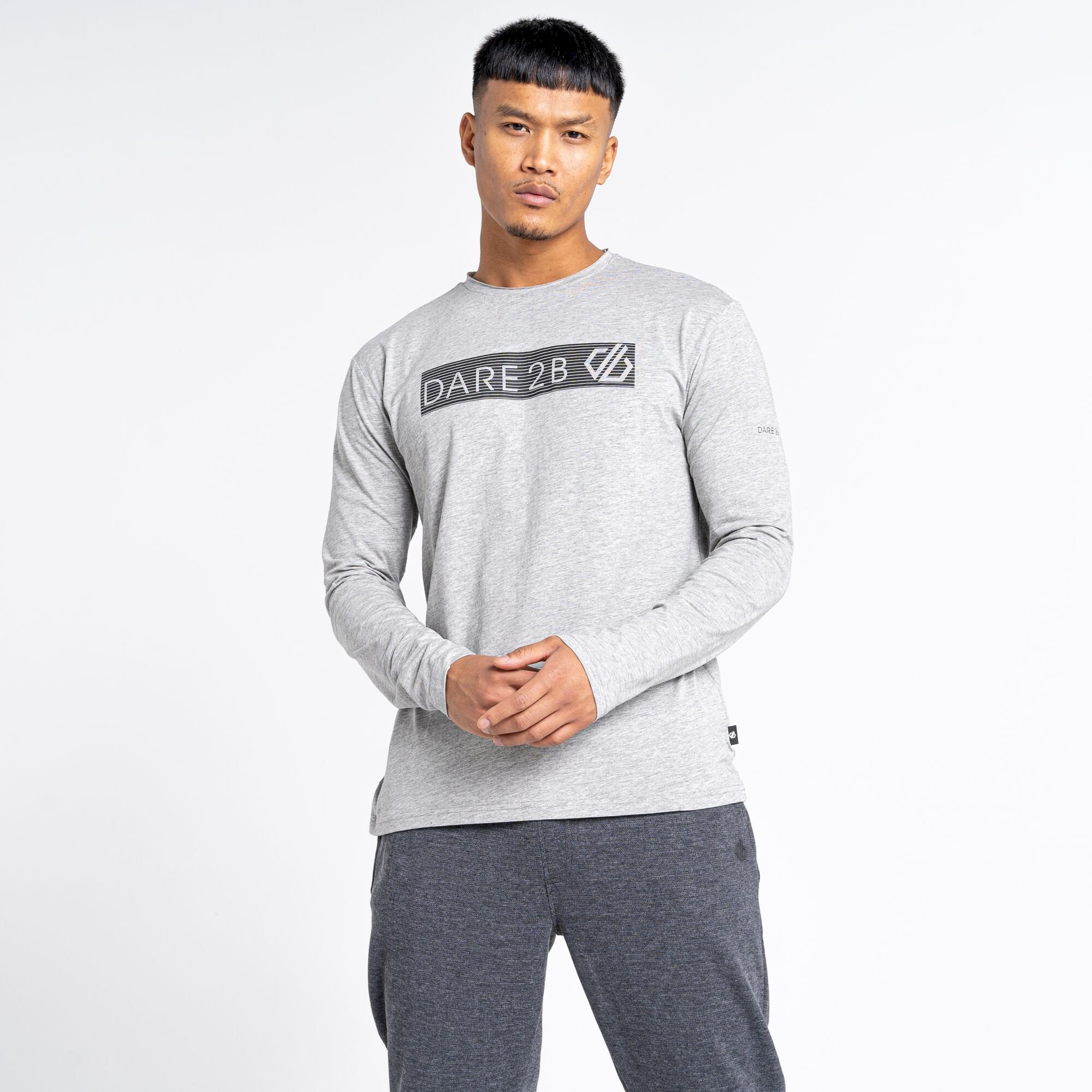 Dare 2b - Men's Upgrade II Long Sleeve T-Shirt | Ash Grey
