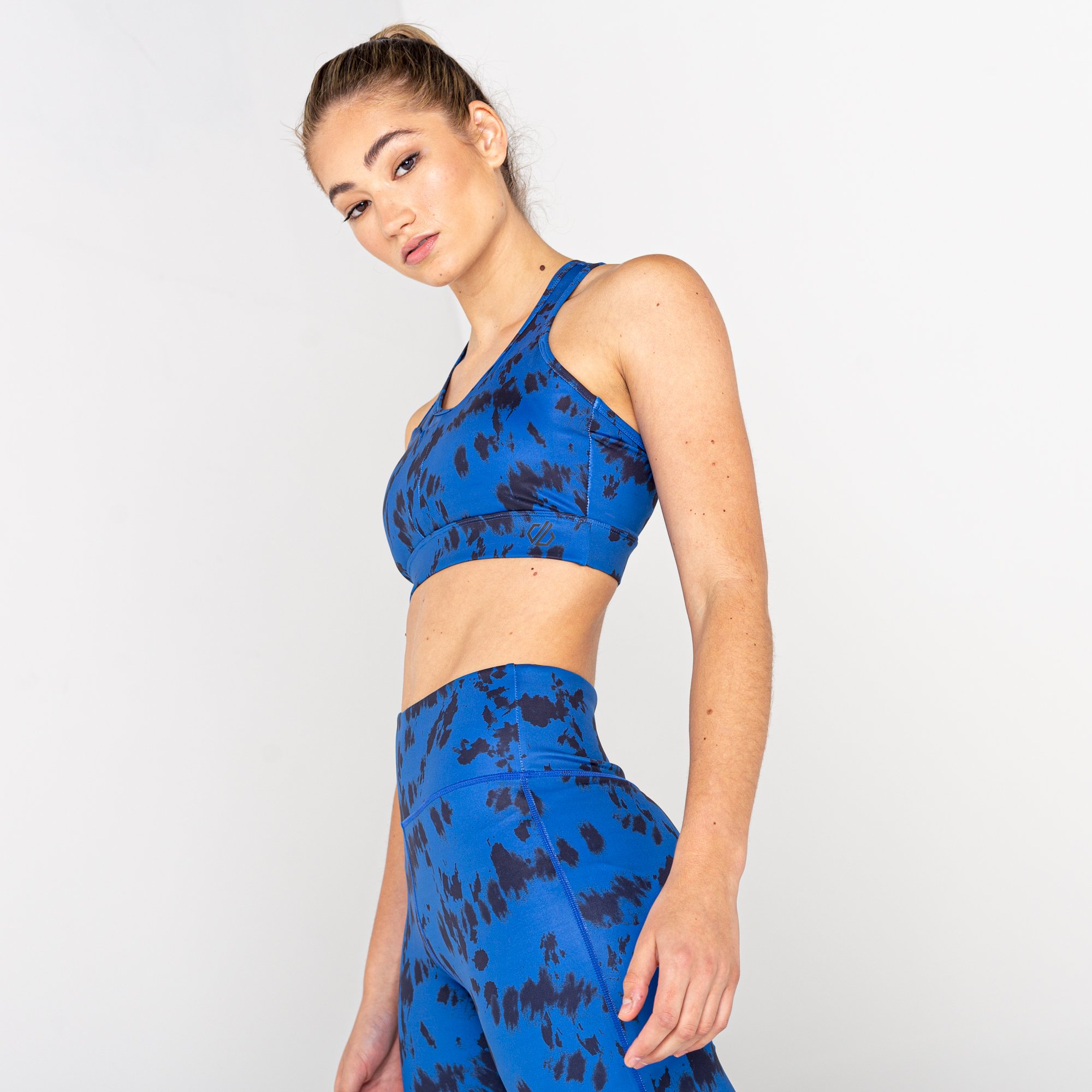 Dare 2b - Women's Mantra Recycled Sports Bra | Space Blue Tie Dye