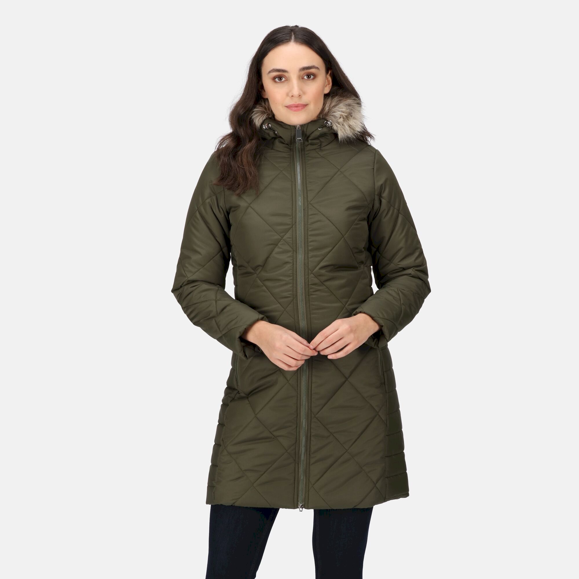 Women's Fritha II Insulated Parka Jacket | Dark Khaki