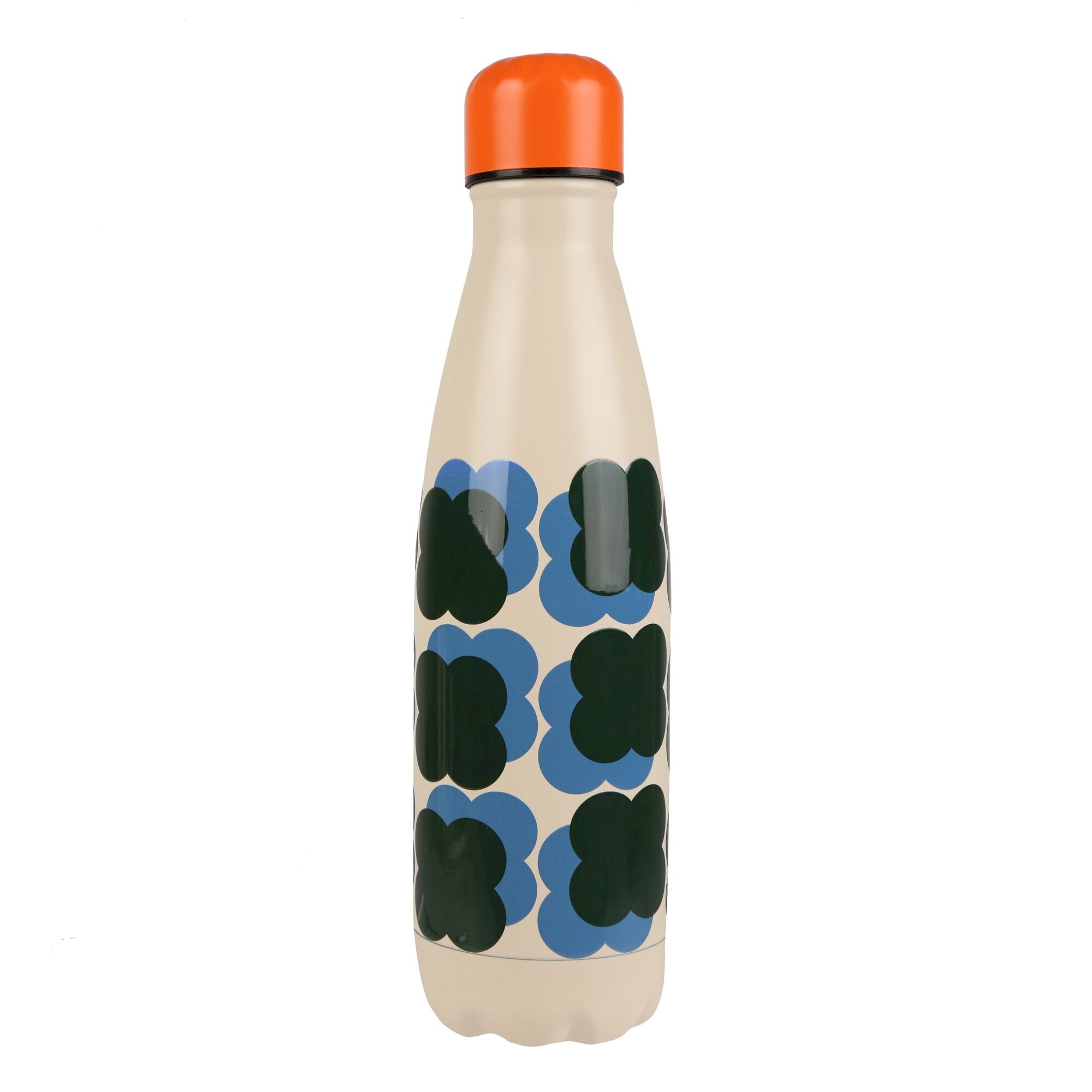 Orla Kiely 0.5L Insulated Stainless Steel Bottle | Shadow Flower Blue