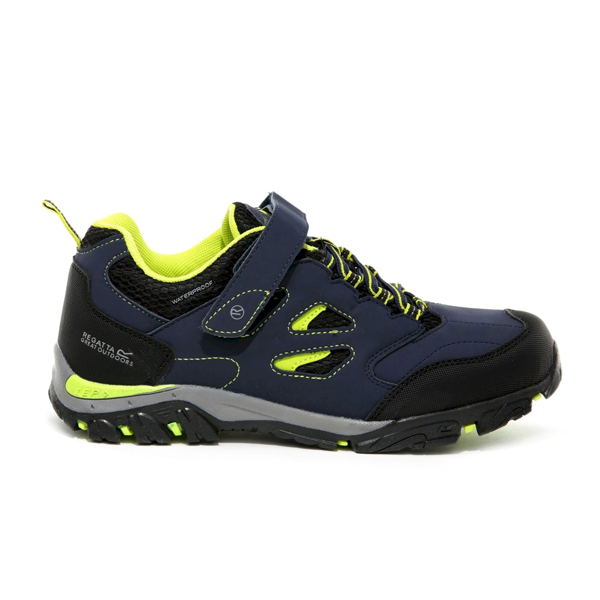 Kids' Holcombe V Waterproof Low Walking Shoes | Navy Lime Punch