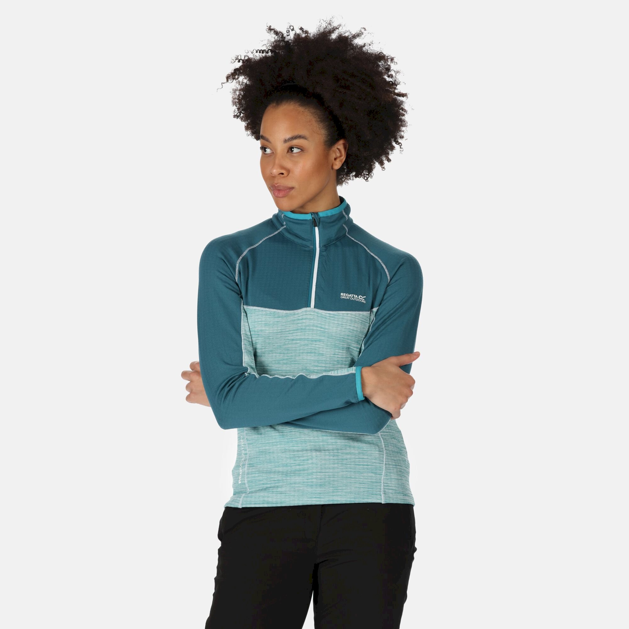 Women's Hepley Lightweight Half Zip Fleece | Dragonfly Pagoda Blue