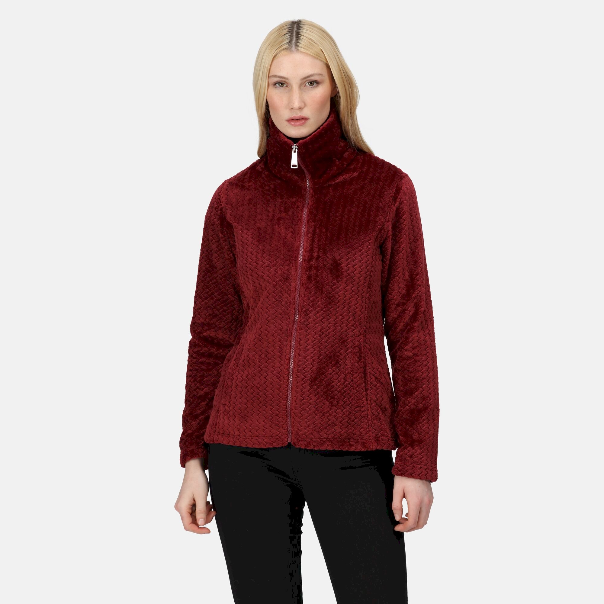 Women's Heloise Full Zip Fleece | Cabernet Ripple