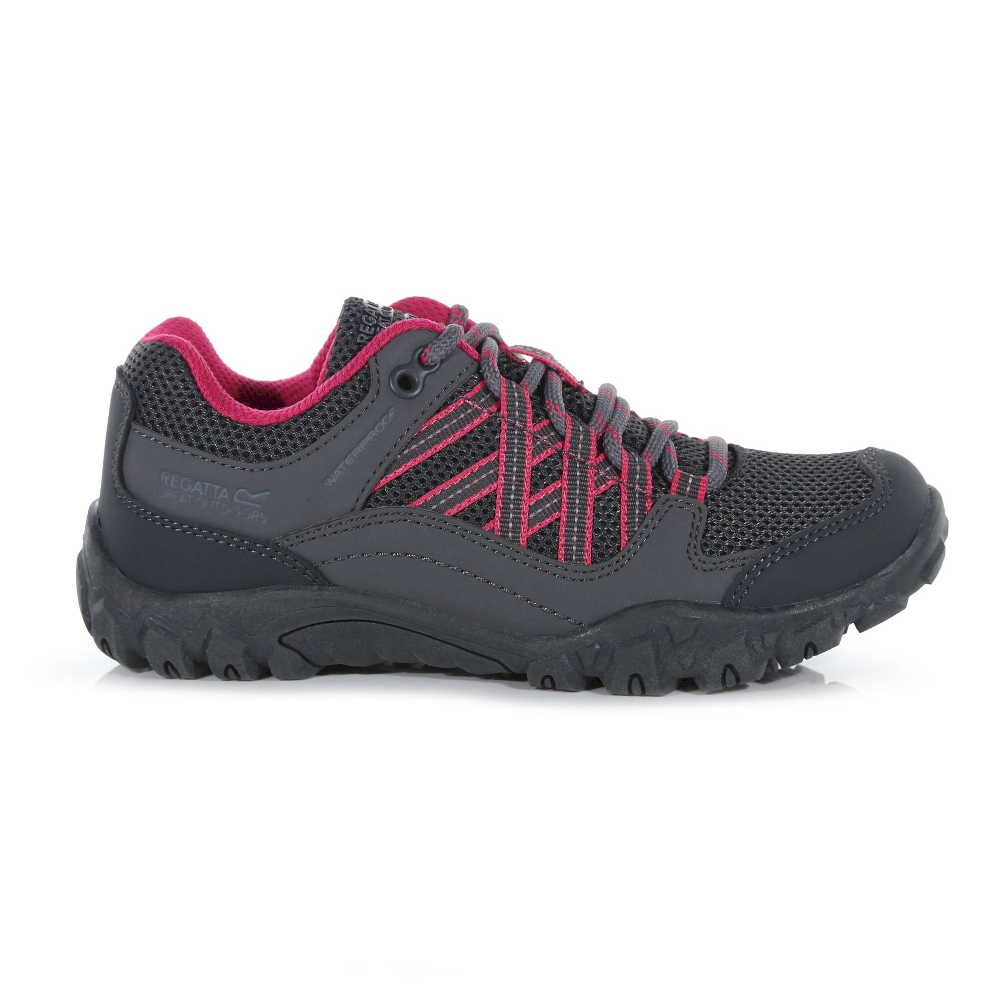 Kids' Edgepoint Waterproof Low Walking Shoes | Steel Pink Fusion