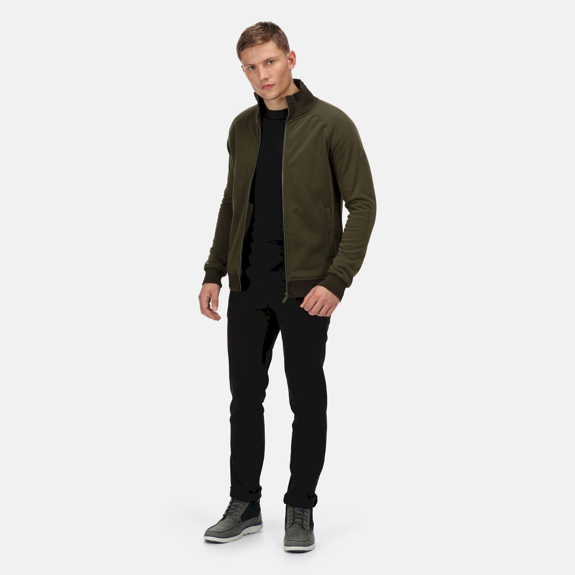 Men's Ivano Full Zip Fleece | Dark Khaki