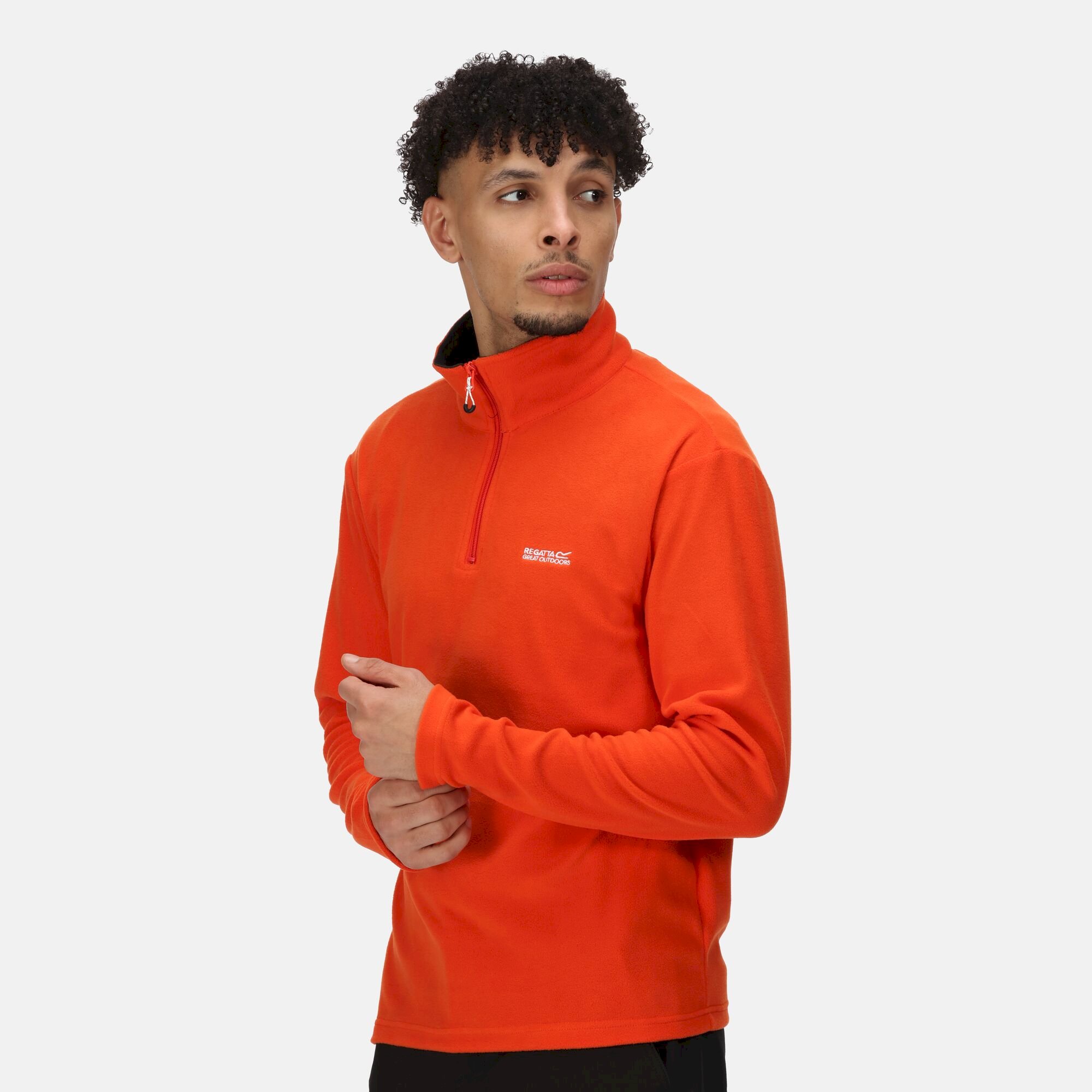 Men's Thompson Lightweight Half Zip Fleece | Rusty Orange