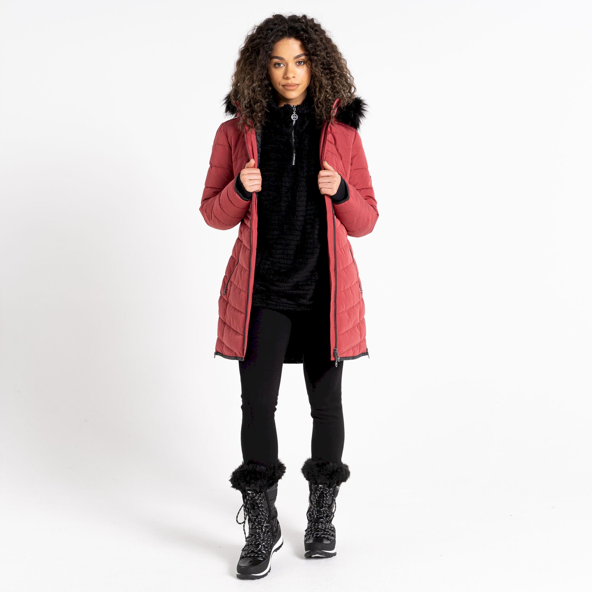Dare 2b - Women's Striking III Longline Padded Jacket | Earth Rose