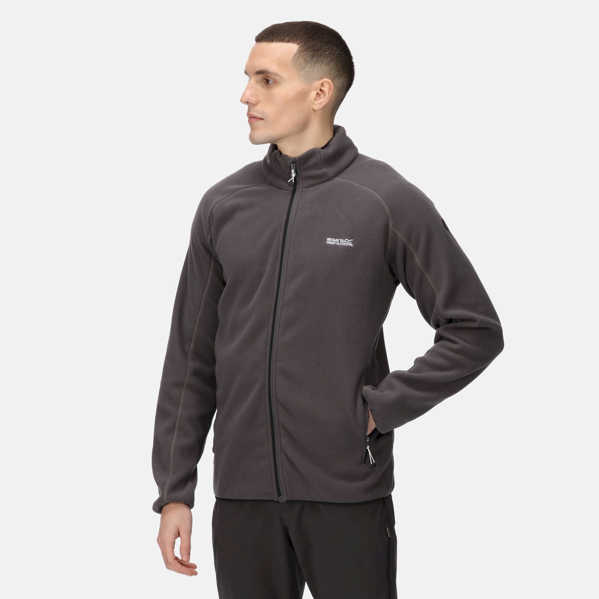 Men's Hadfield Full Zip Fleece | Dark Grey