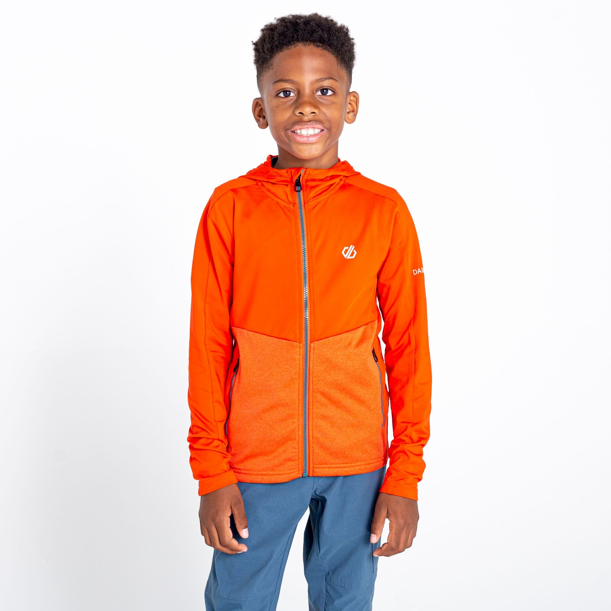Dare 2b - Kids' Hastily Core Recycled Stretch Midlayer | Burnt Salmon Marl