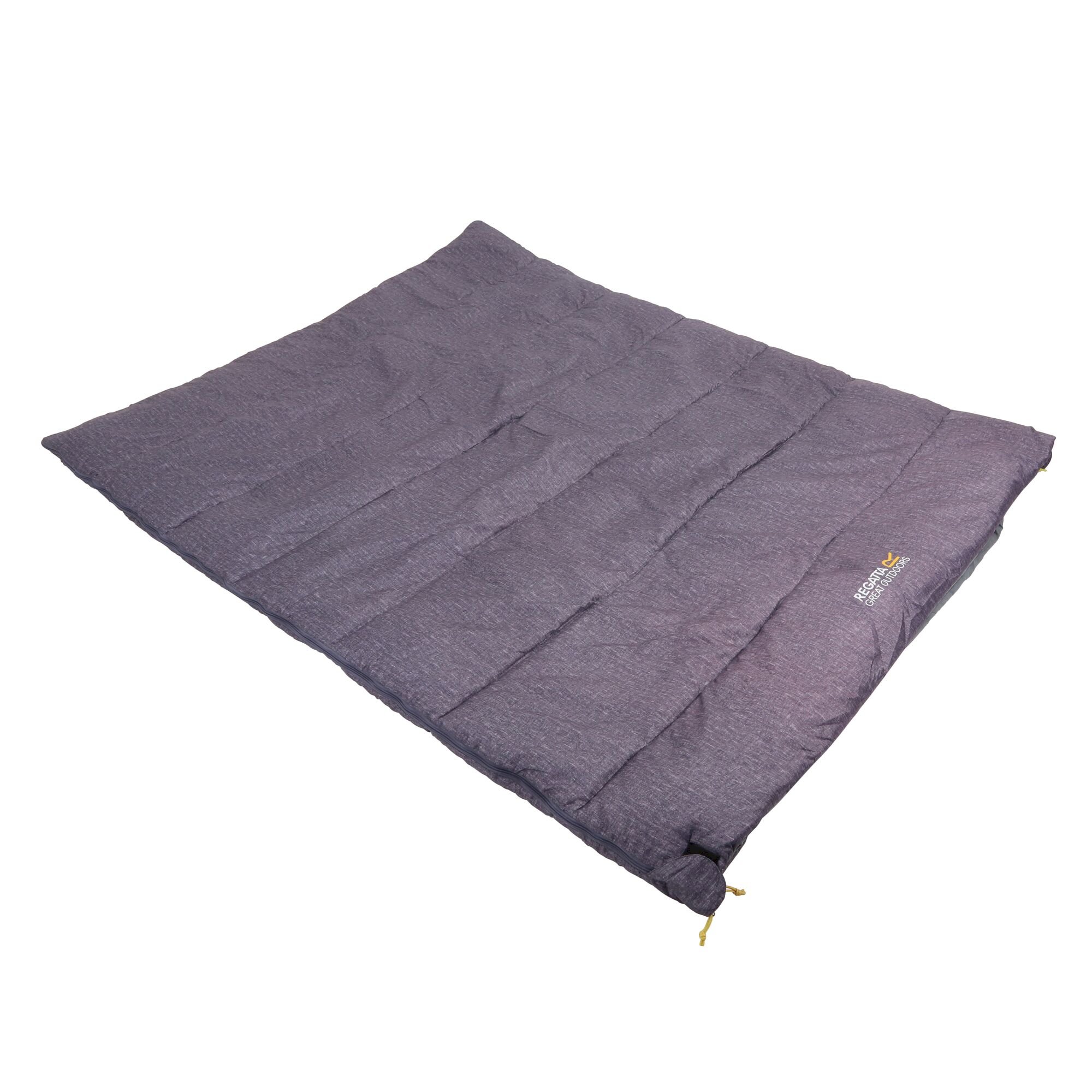 Maui Polyester Lined Double Sleeping Bag | Dark Grey Marl