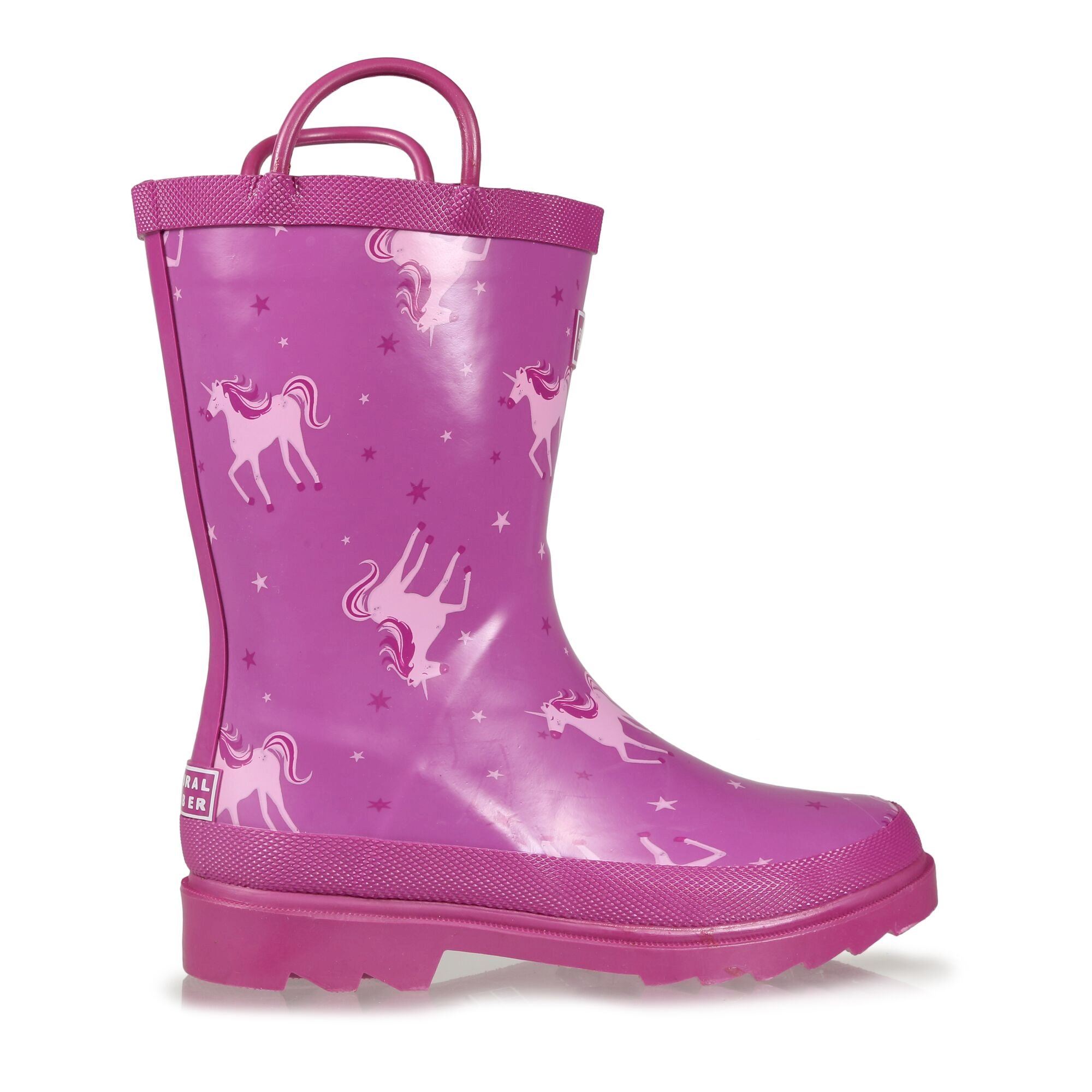 Kids Minnow Printed Wellies | Unicorn Radiant Orchid