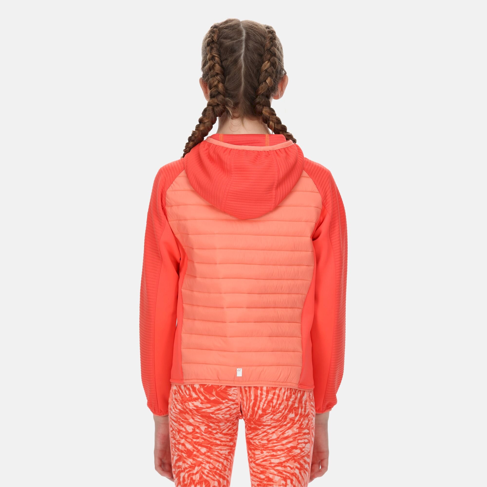 Kids' Kielder V Hybrid Insulated Jacket | Fusion Coral Neon Peach