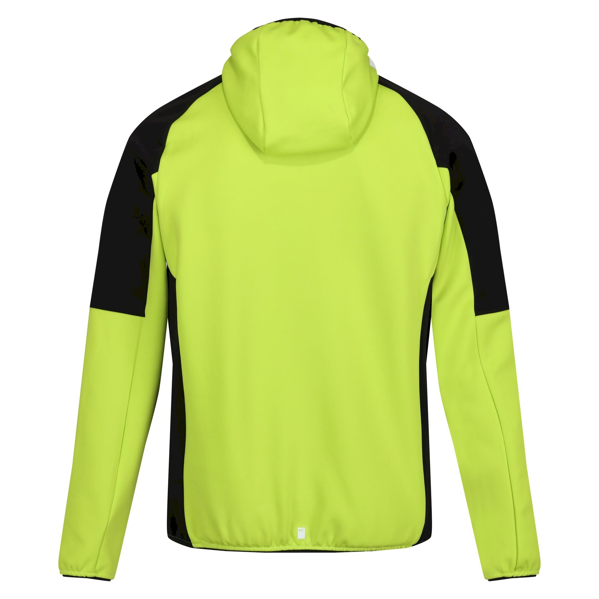 Men's Attare Softshell Hooded Jacket | Bright Kiwi Dark Grey