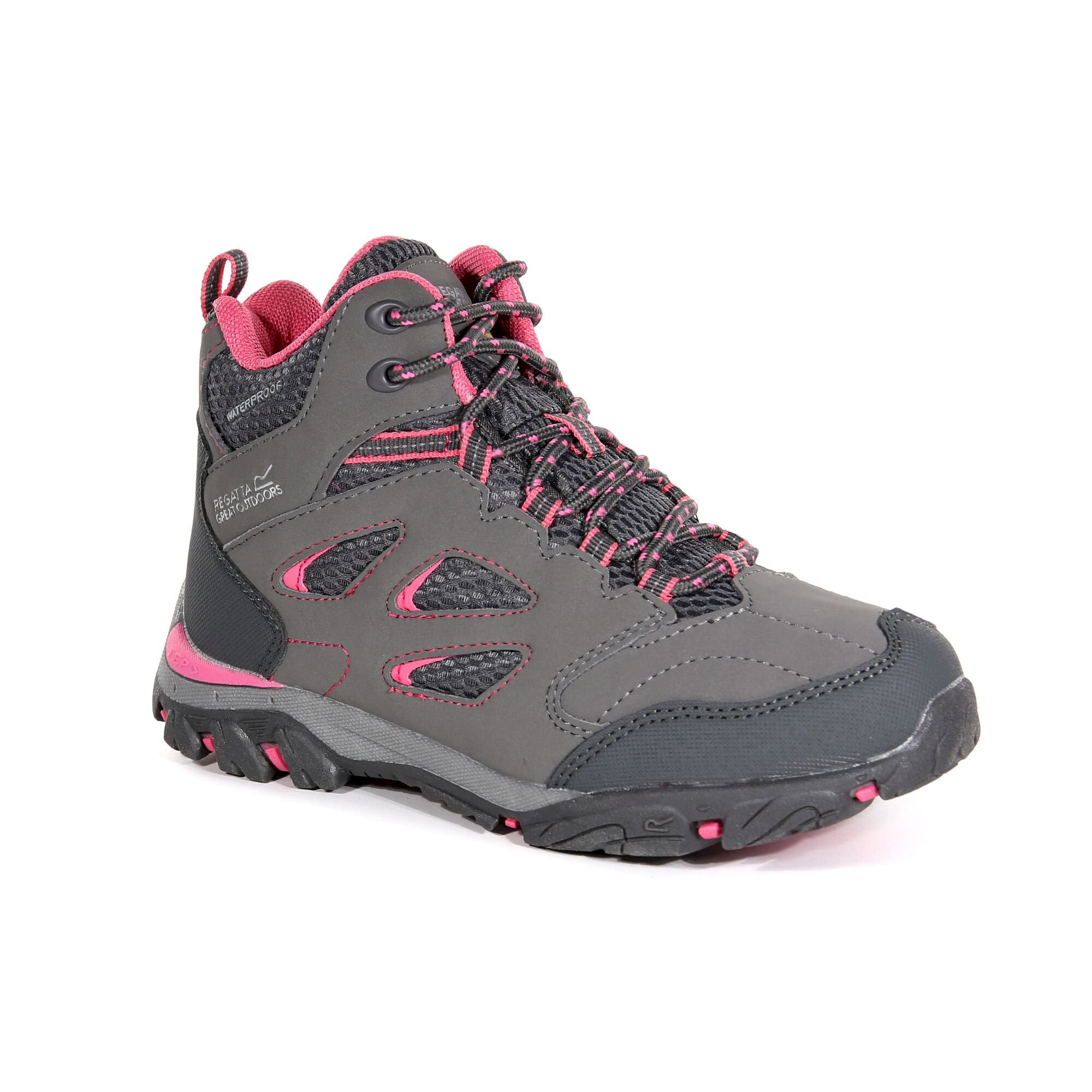 Kids' Holcombe Waterproof Mid Walking Boots | Steel Tulip