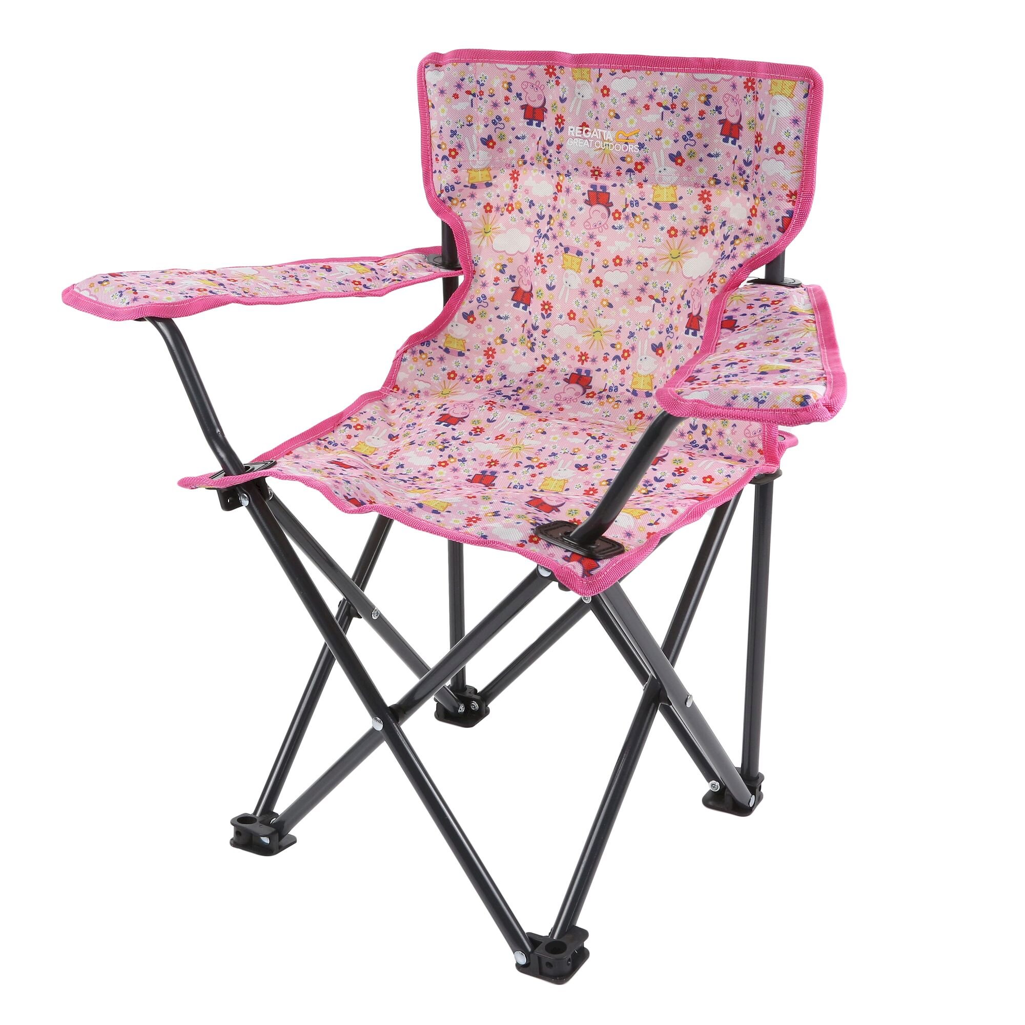 Peppa Pig Lightweight Folding Chair | Pink Mist Floral Clouds