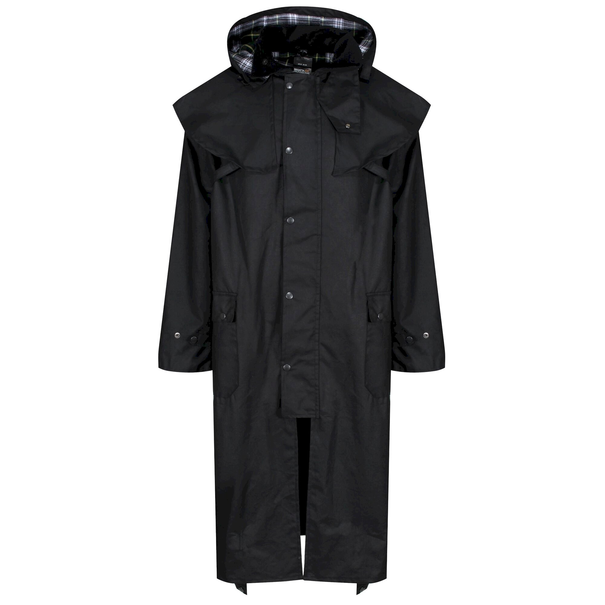 Men's Cranbrook Longline Wax Jacket | Black