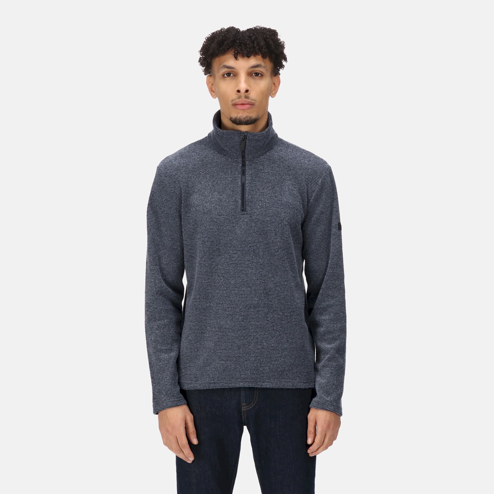 Men's Edley Half Zip Fleece | Navy Linear