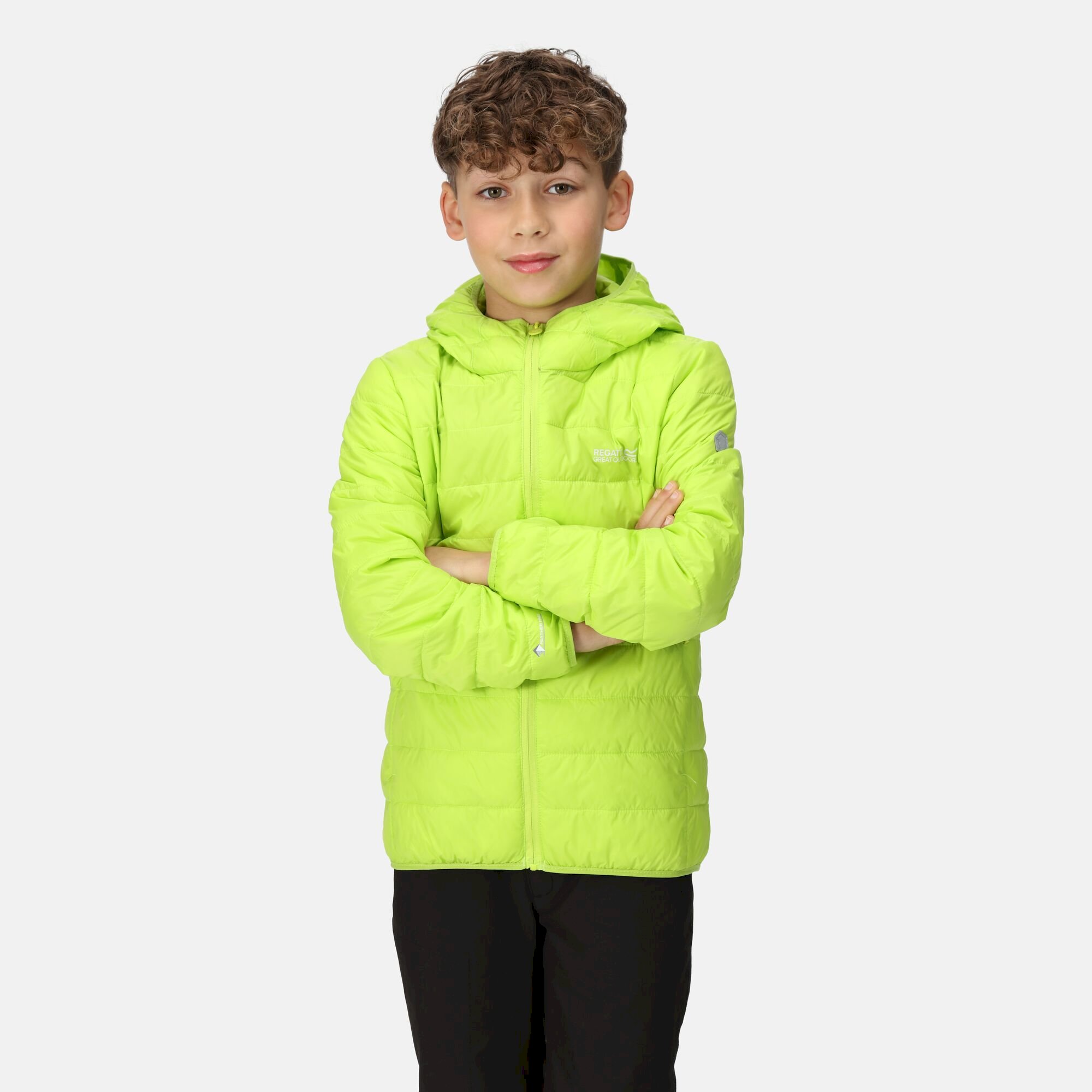 Kids' Hooded Hillpack Jacket | Bright Kiwi