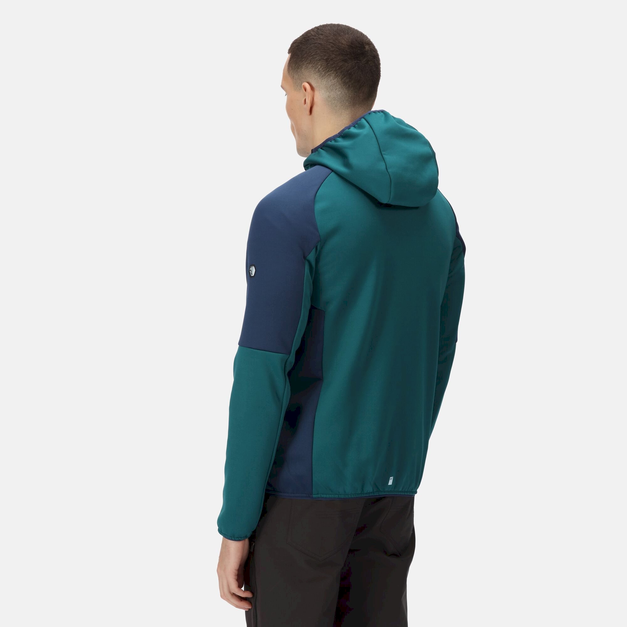 Men's Attare Softshell Hooded Jacket | Pacific Green Navy