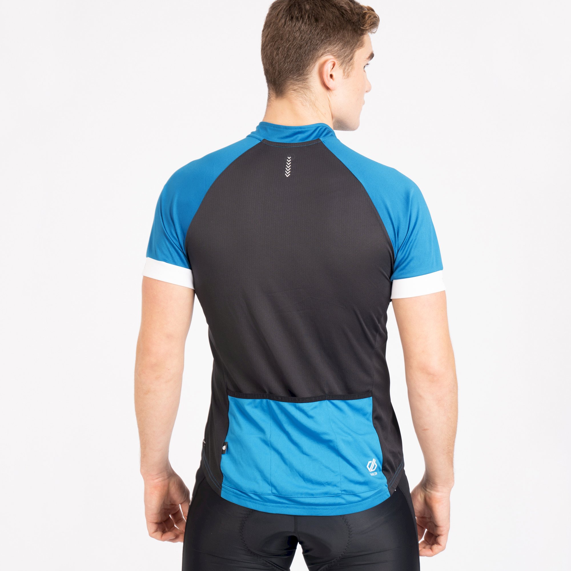 Dare 2b - Men's Protraction Full Zip Lightweight Jersey | Methyl Blue Petrol Blue