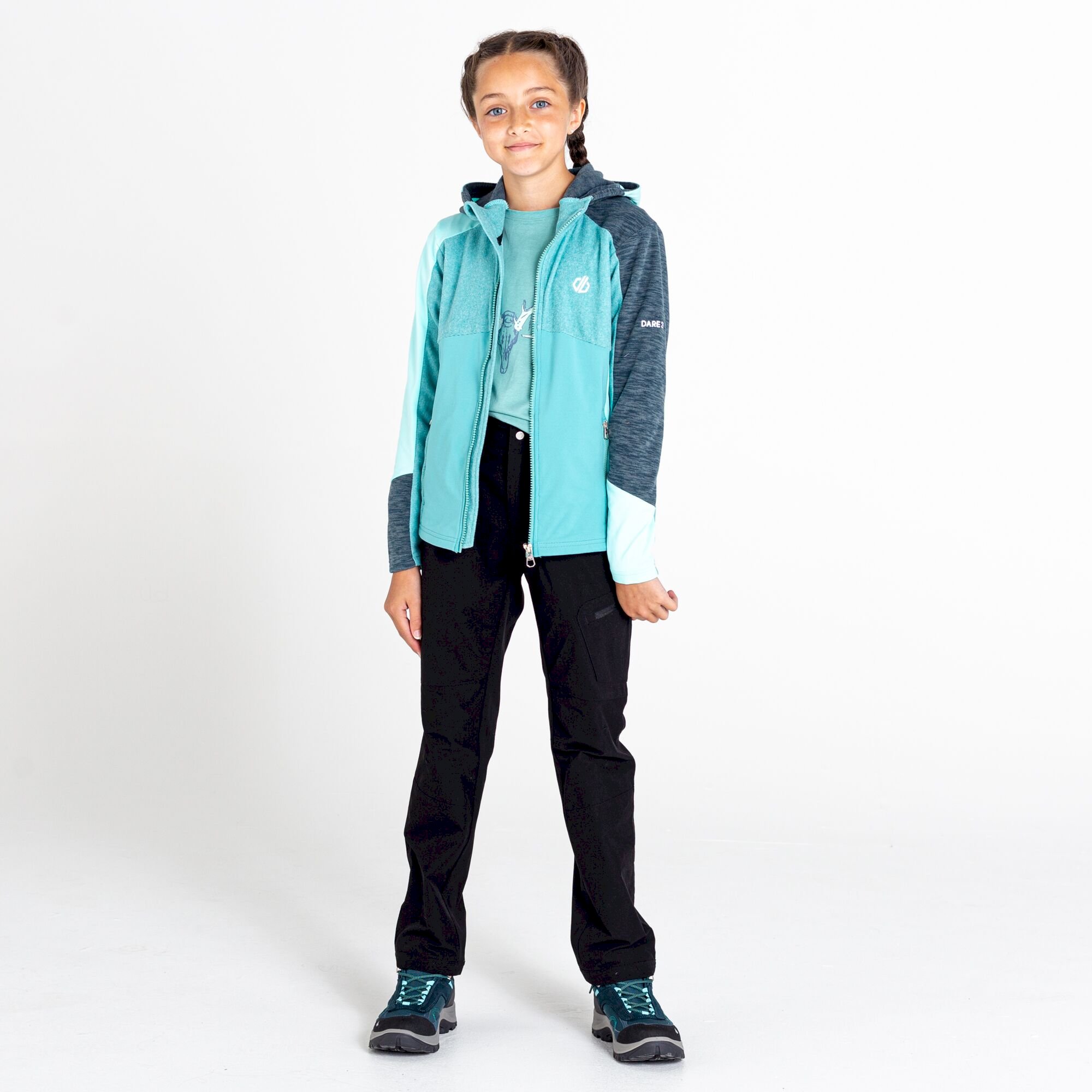 Dare 2b - Kids' Hero Recycled Core Stretch Midlayer | Aqua Splash Meadowbrook