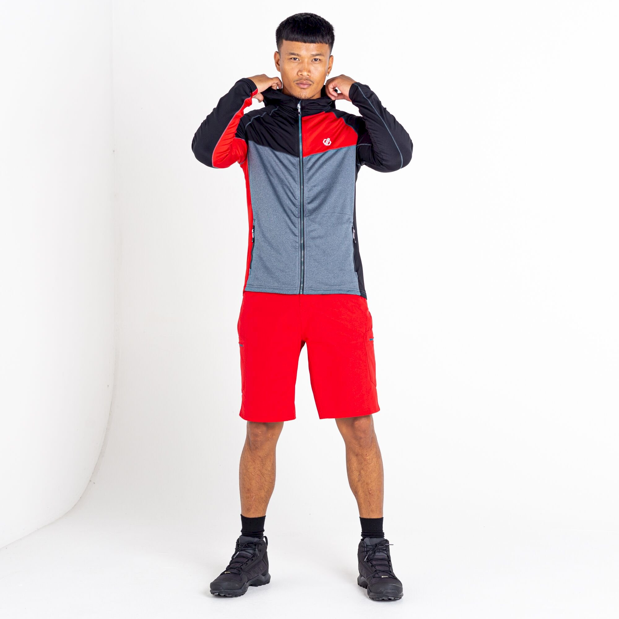 Dare 2b - Men's Contend Recycled Lightweight Core Stretch | Danger Red Orion Grey