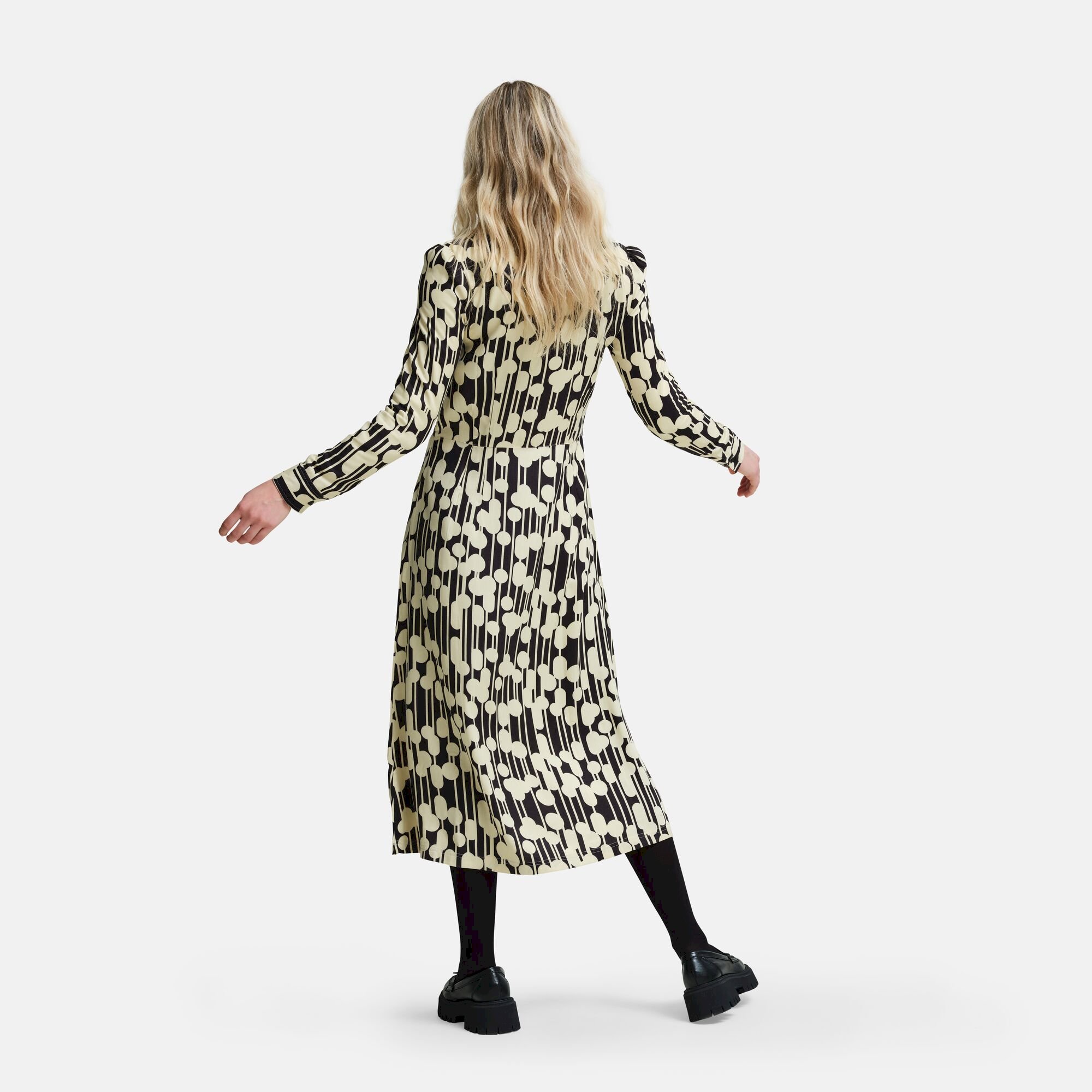Orla Kiely Maxi Shirt Dress | Reflected Trees Black